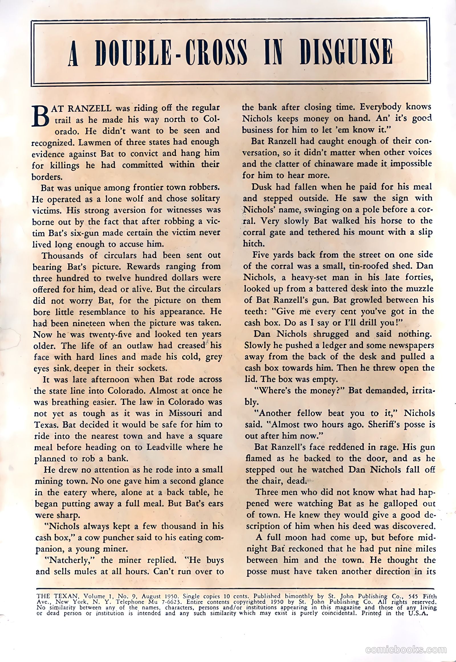 The Texan #9 — page 2 of 36