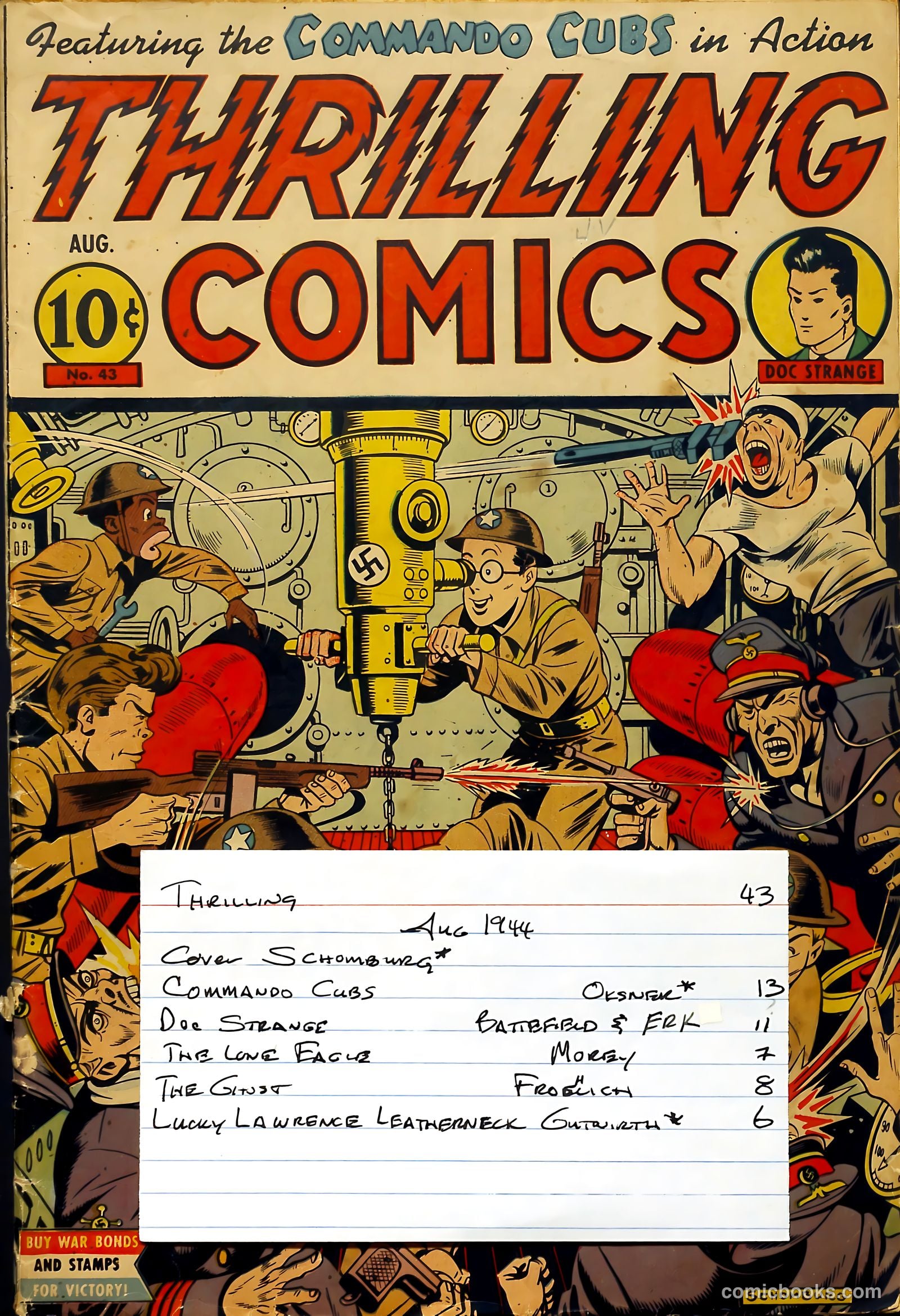 Thrilling Comics #43 — page 53 of 53