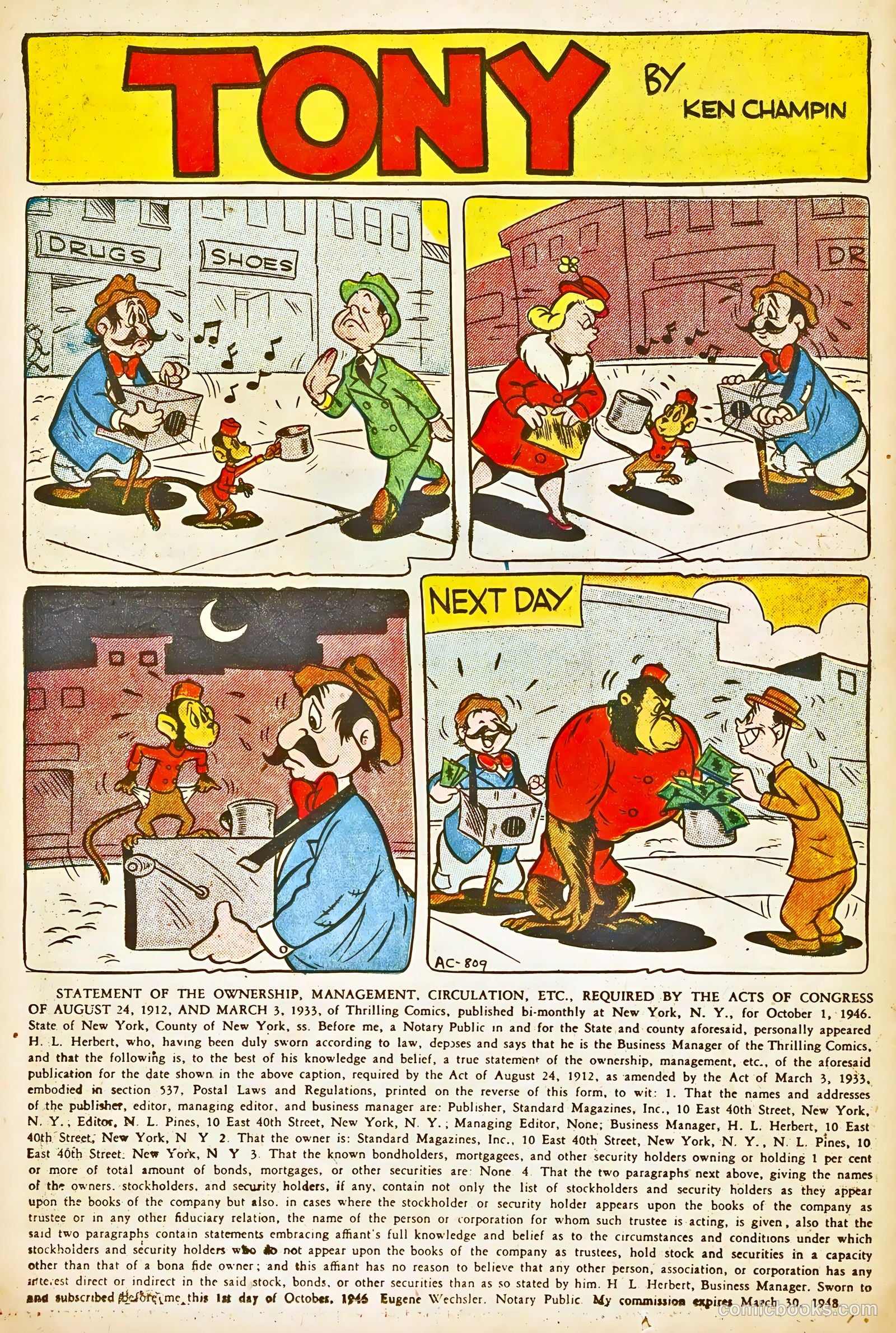 Thrilling Comics #58 — page 16 of 51