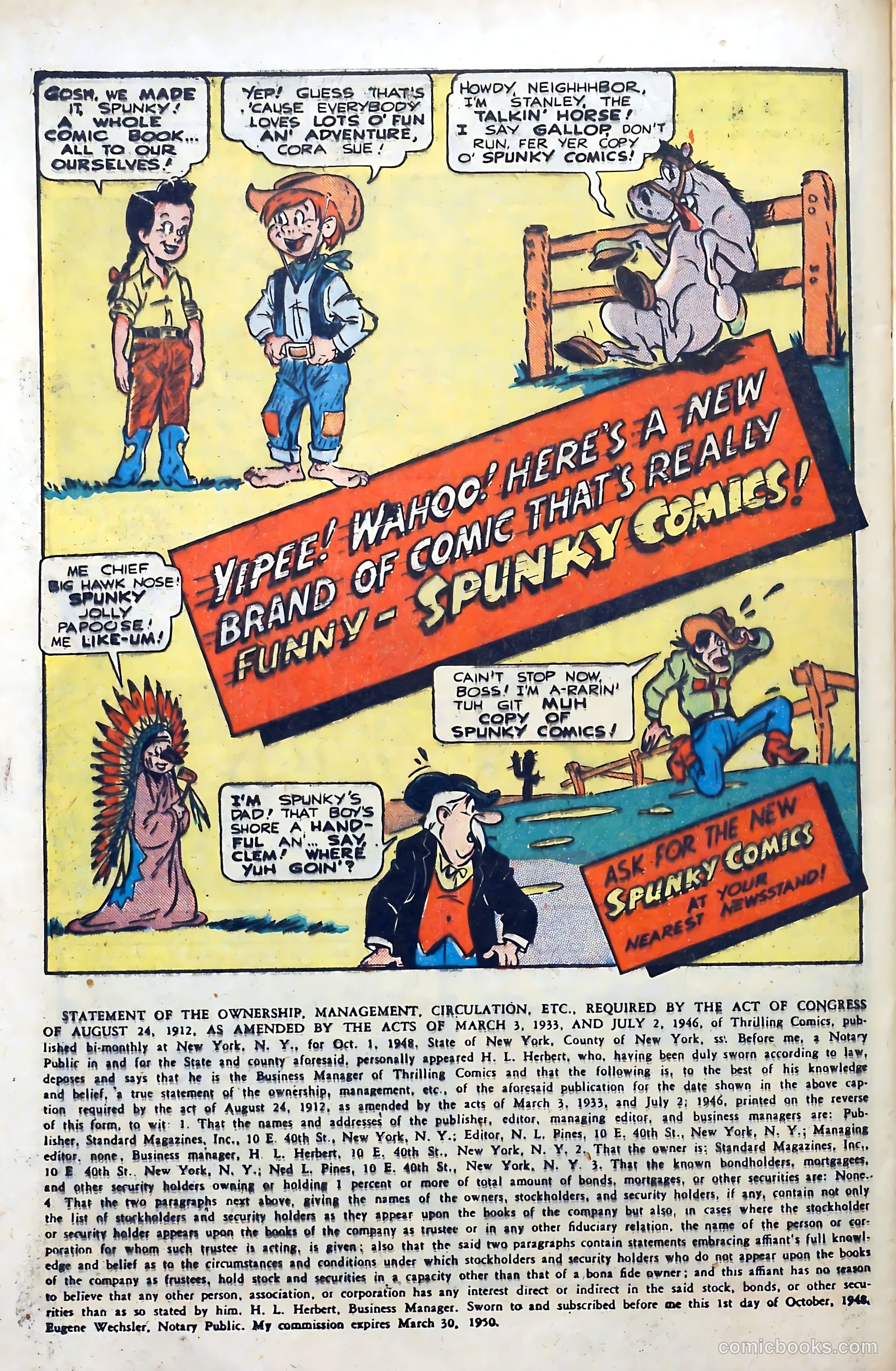 Thrilling Comics #71 — page 40 of 52