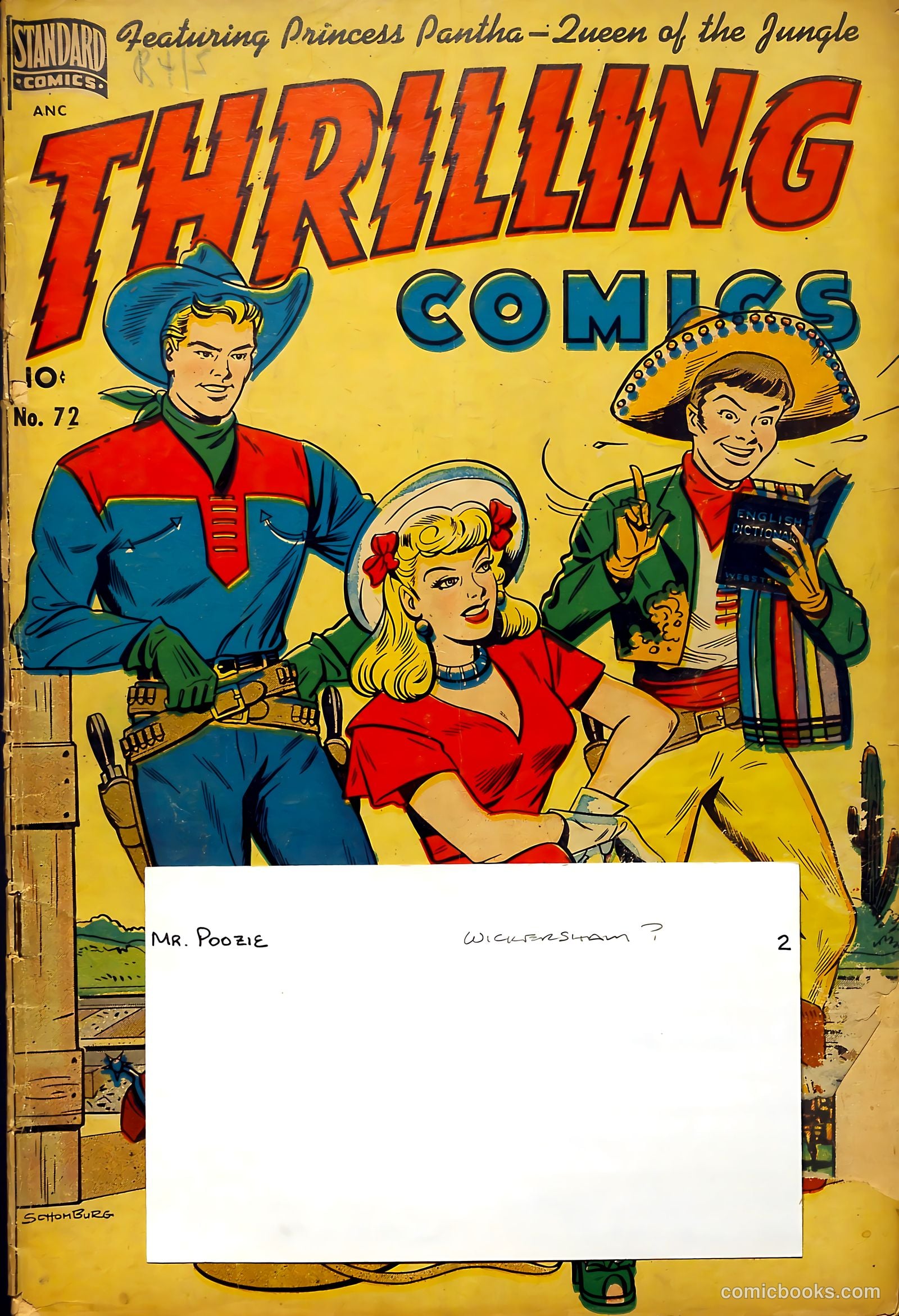Thrilling Comics #72 — page 54 of 54