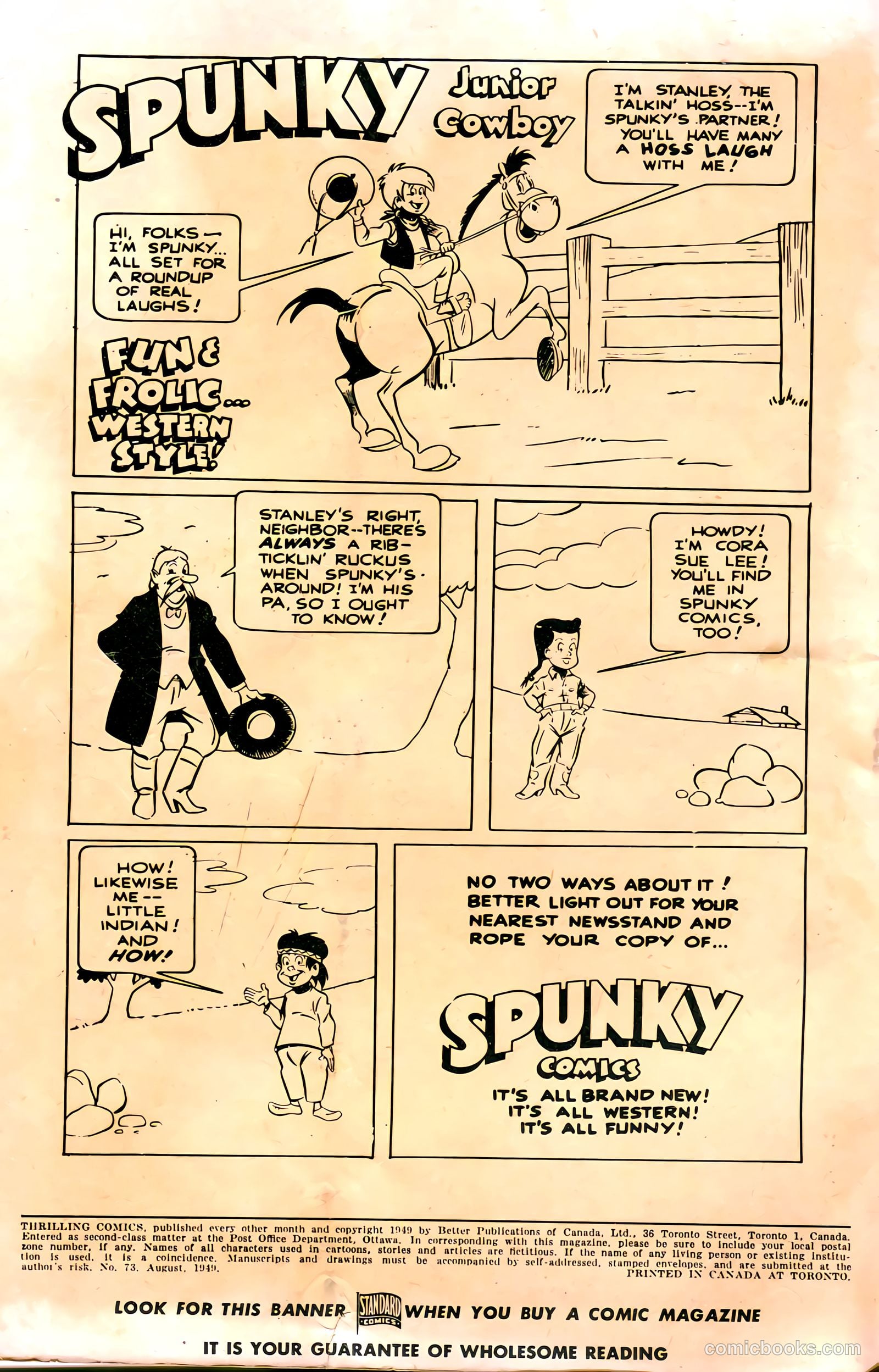 Thrilling Comics #73 — page 2 of 36