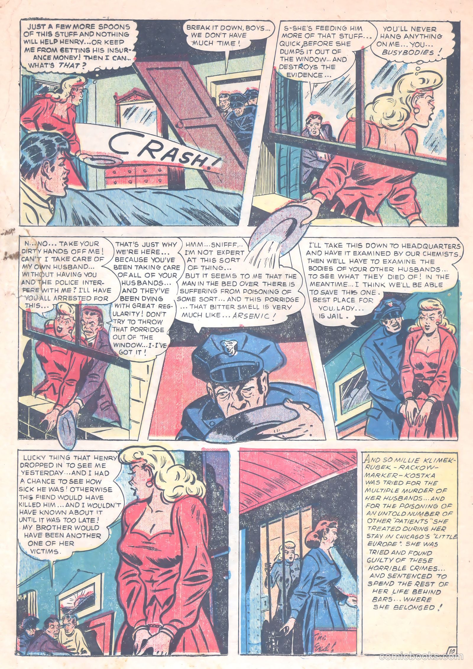 Thrilling Crime Cases #47 — page 32 of 37