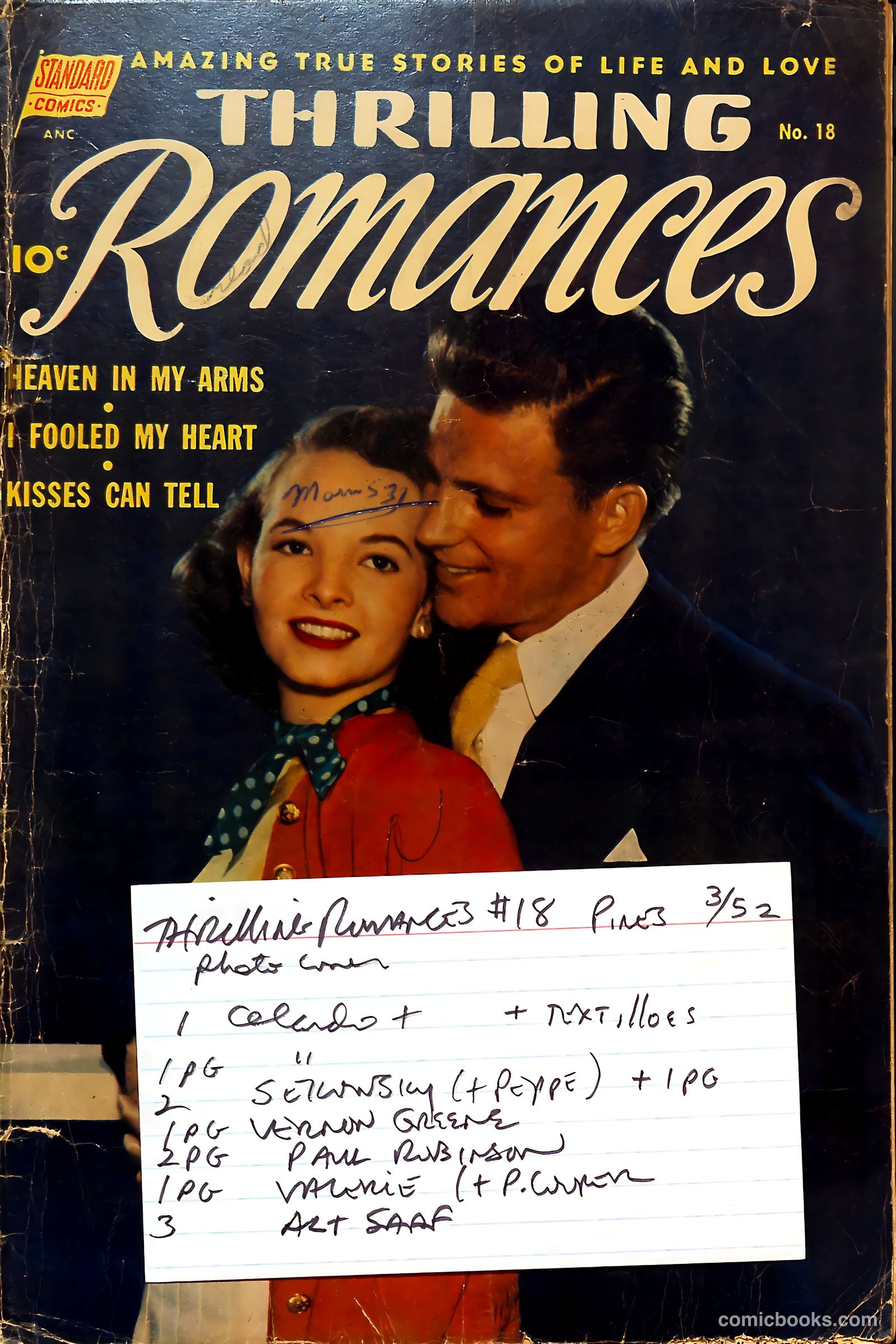 Thrilling Romances #18 — page 37 of 37