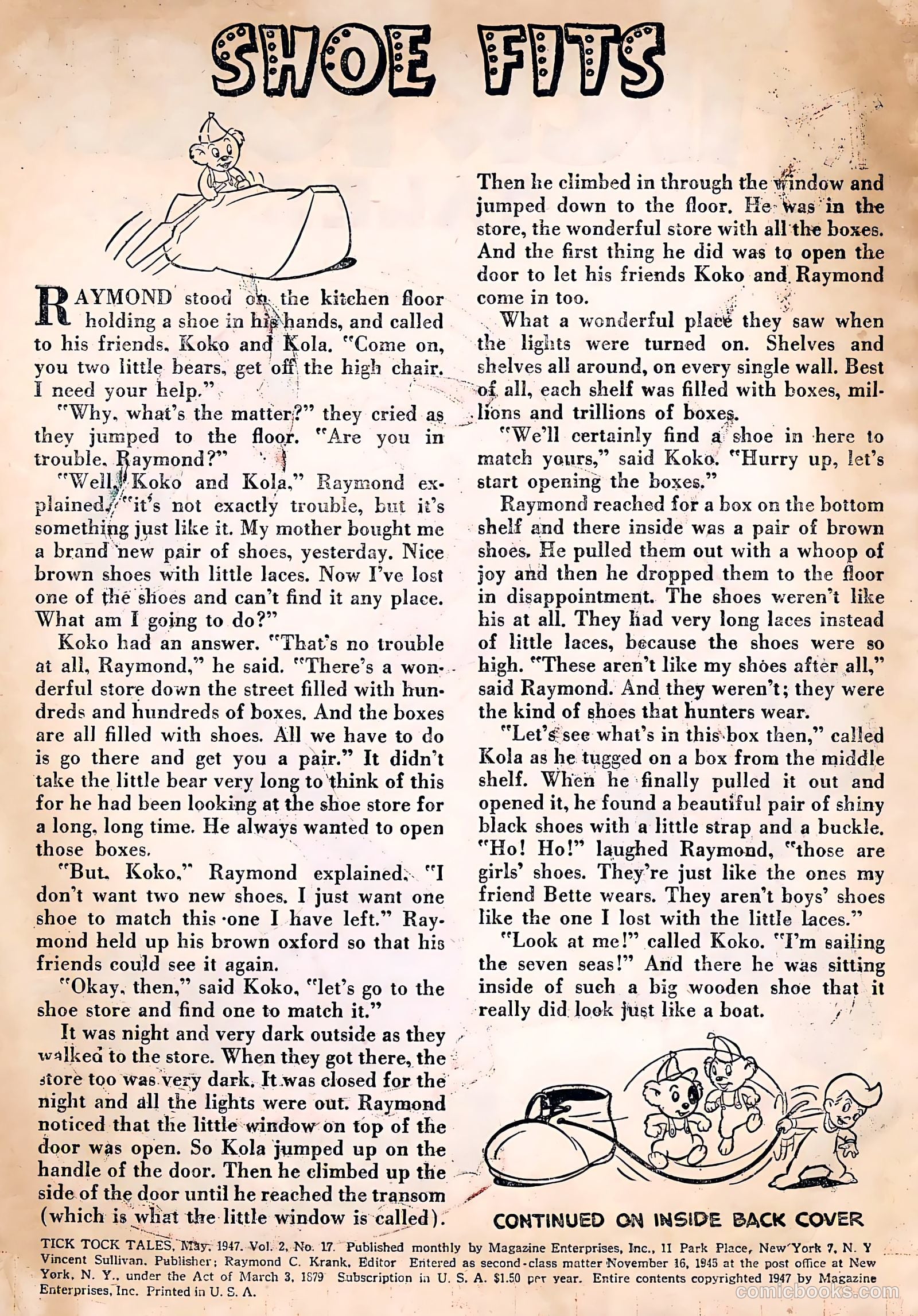 Tick Tock Tales [Tick Tock Comics] #17 — page 2 of 36