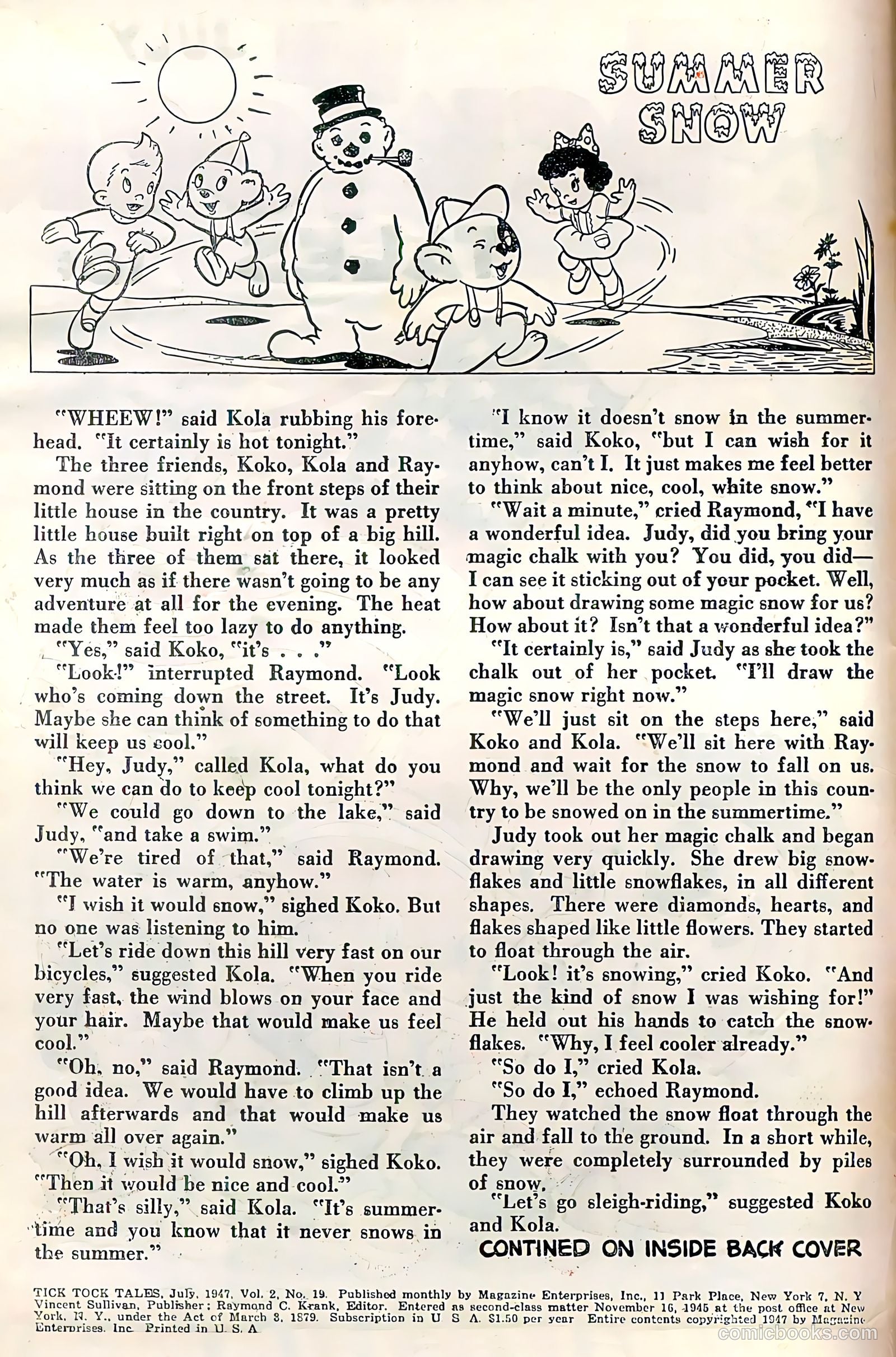 Tick Tock Tales [Tick Tock Comics] #19 — page 2 of 36