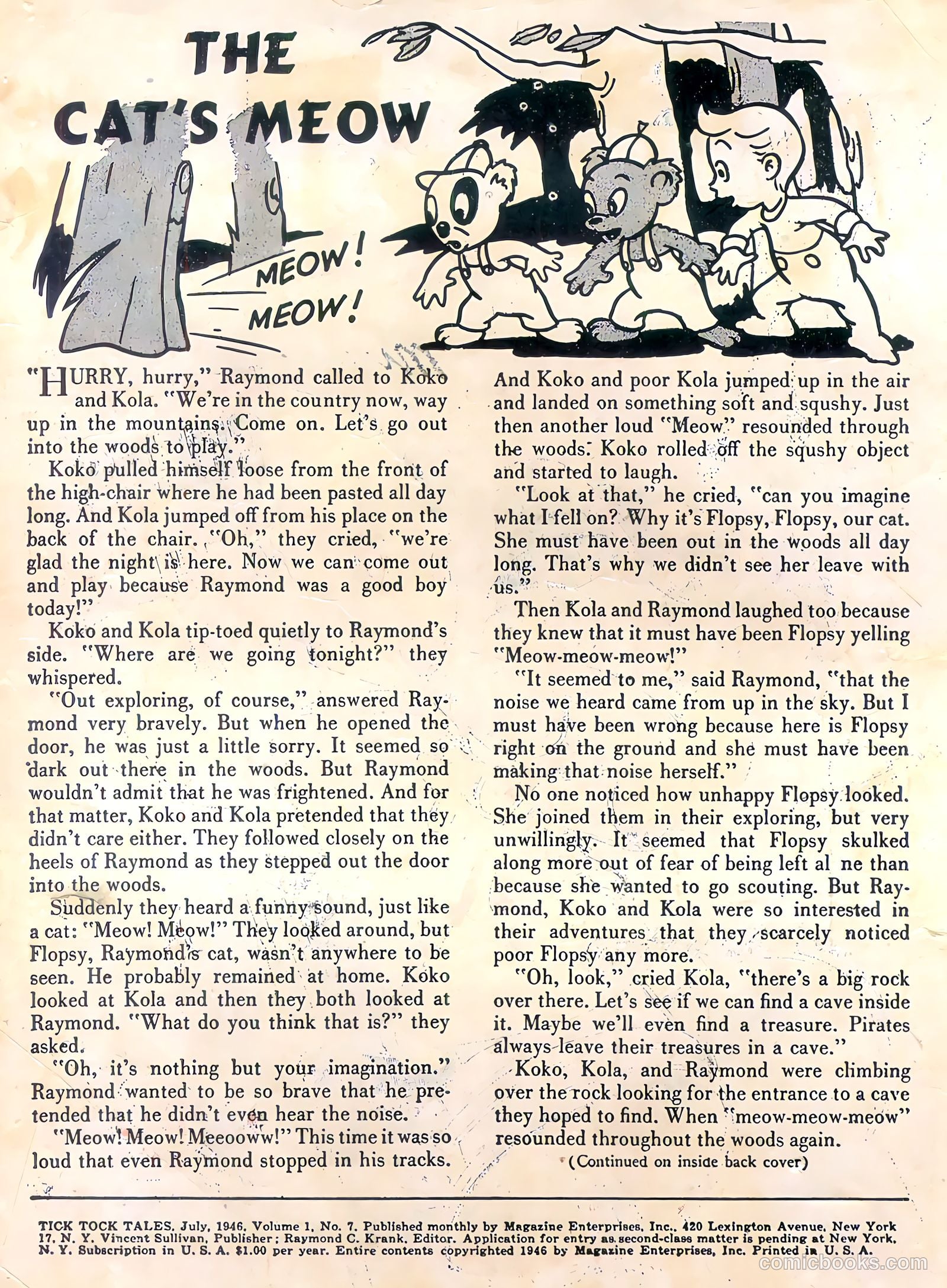 Tick Tock Tales [Tick Tock Comics] #7 — page 2 of 52