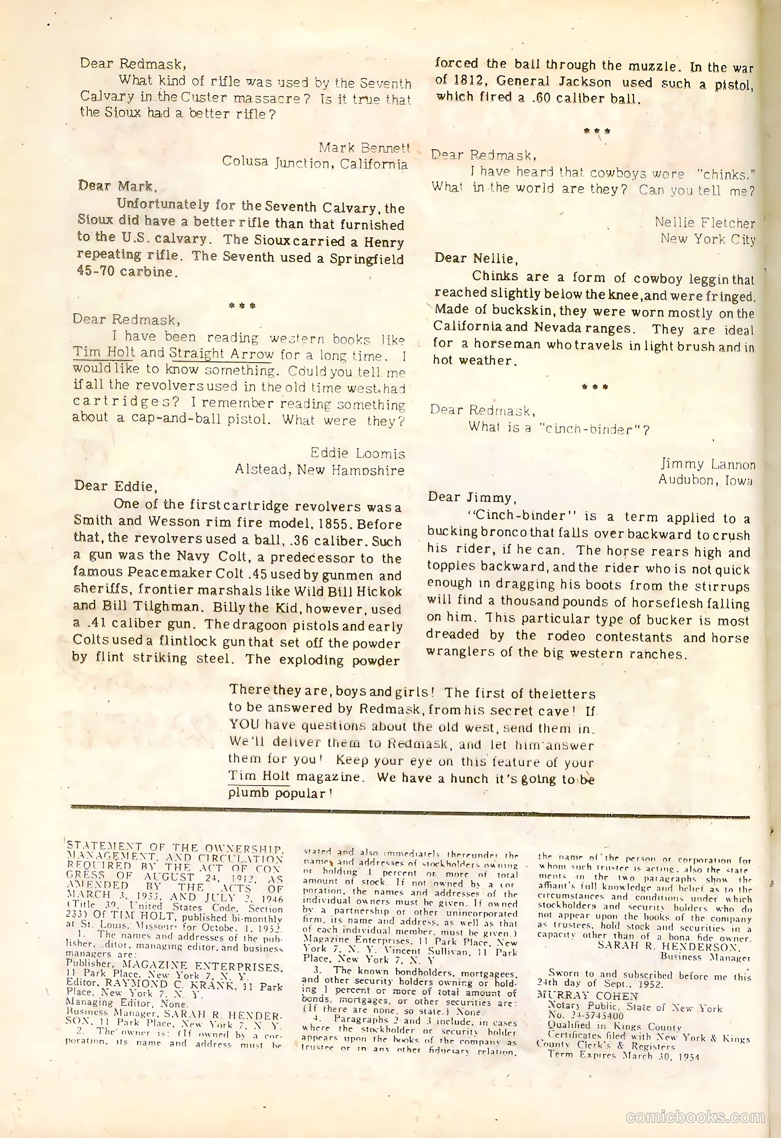 Tim Holt #34 — page 16 of 36