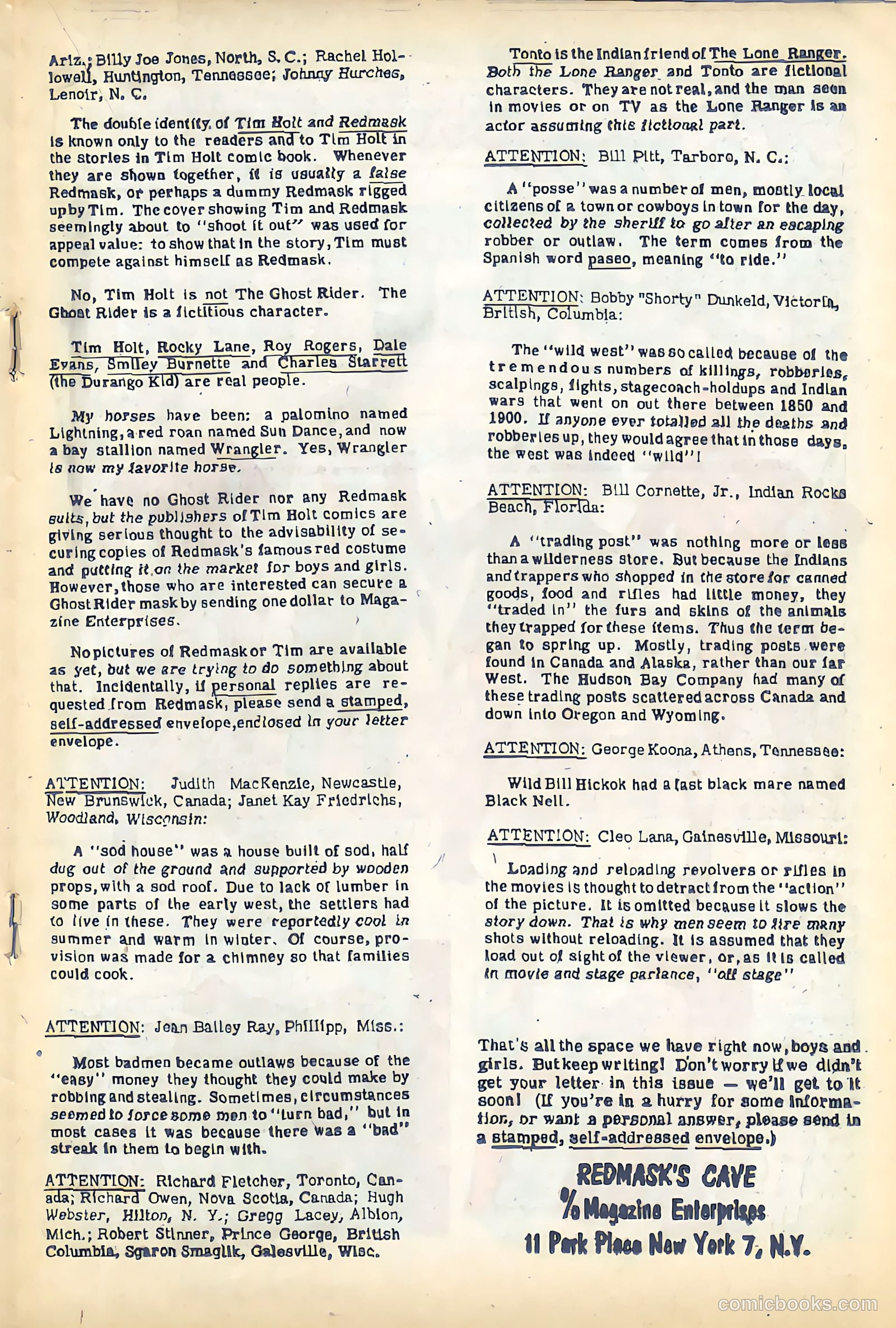 Tim Holt #39 — page 19 of 36
