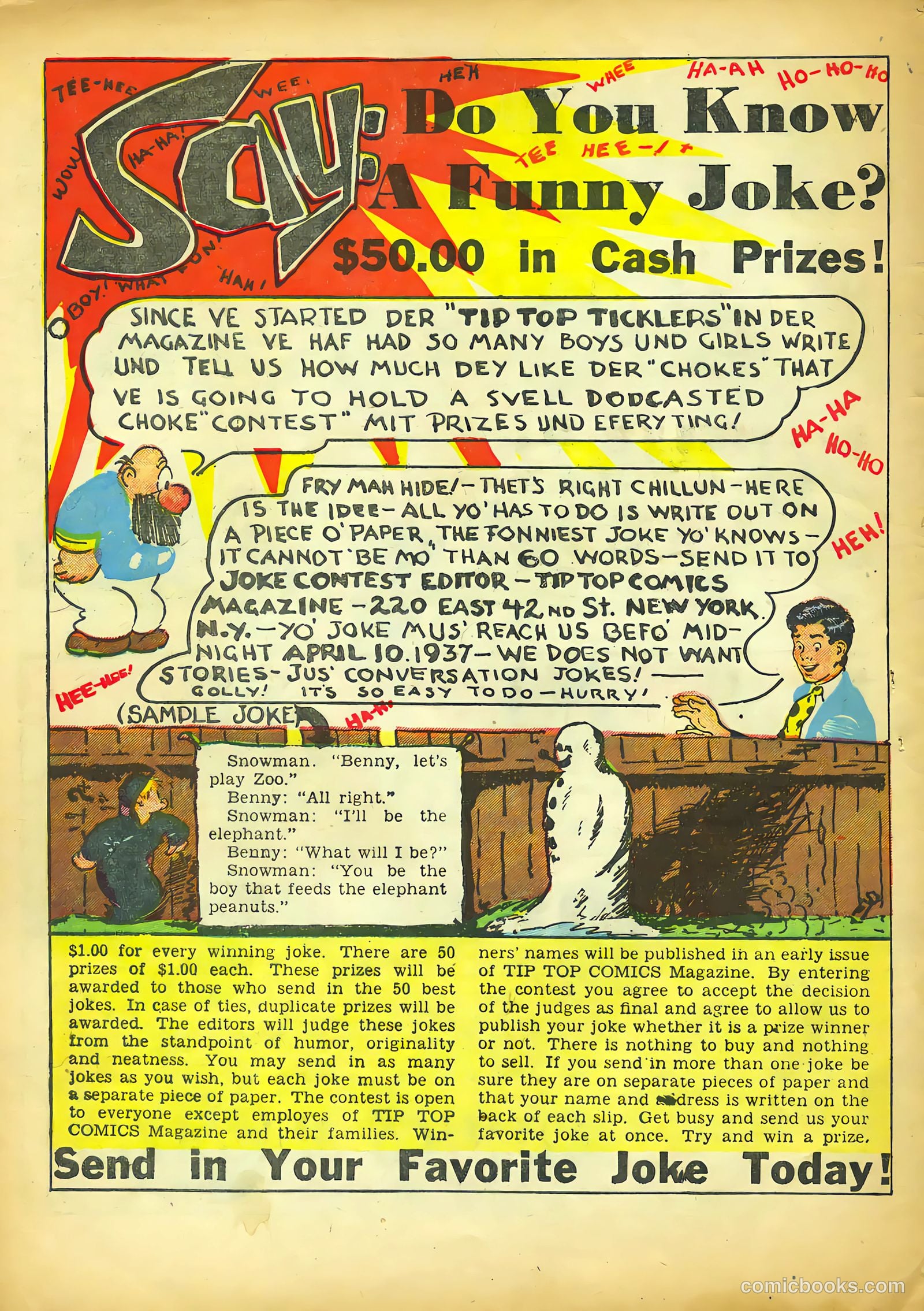 Tip Topper Comics #12 — page 48 of 54