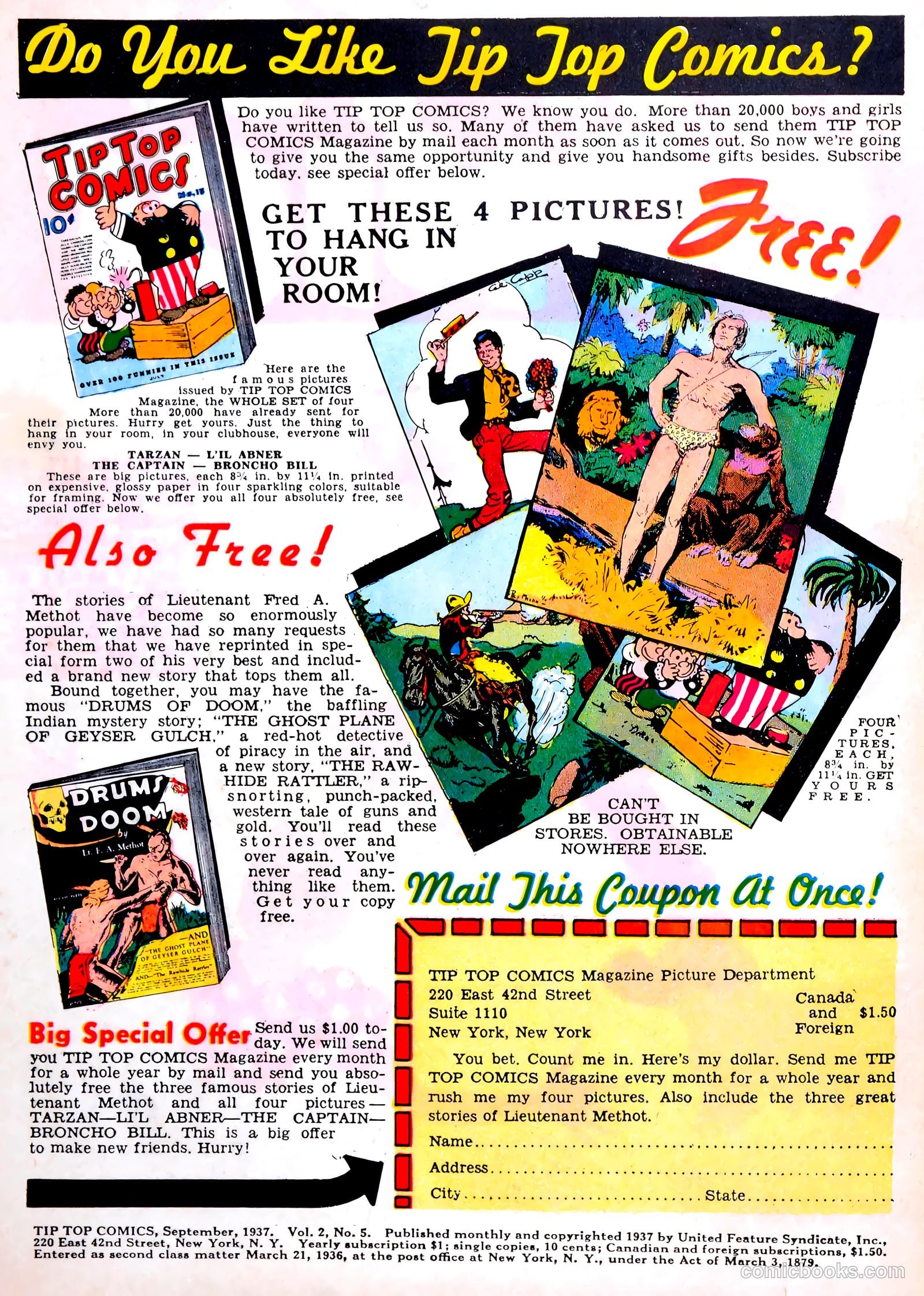 Tip Topper Comics #17 — page 2 of 56