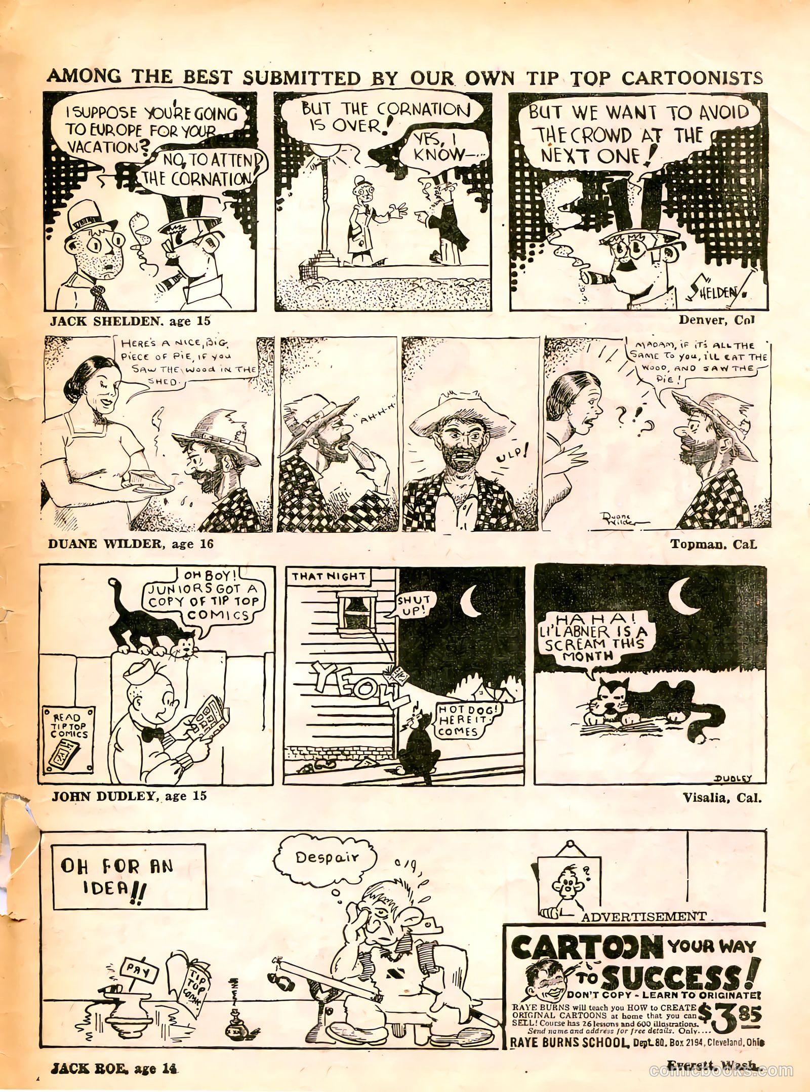 Tip Topper Comics #20 — page 53 of 53