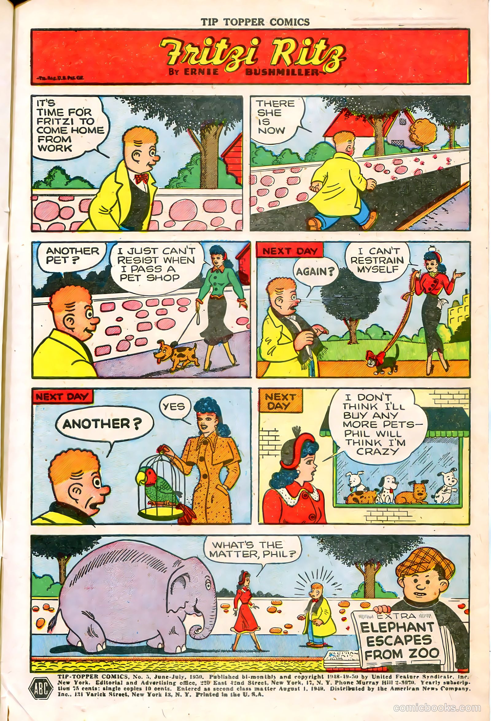 Tip Topper Comics #5 — page 3 of 29