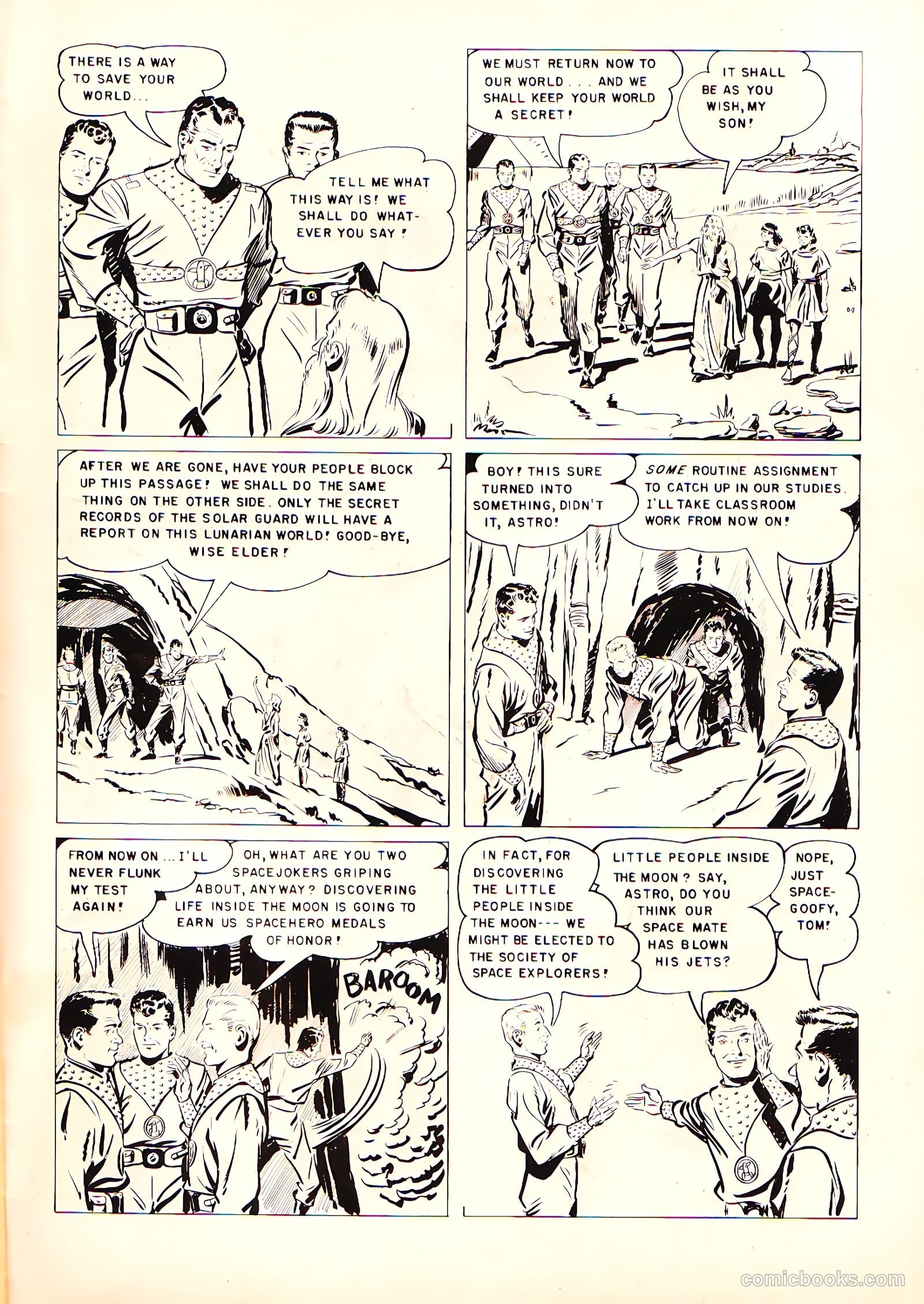 Tom Corbett Space Cadet #5 — page 35 of 36