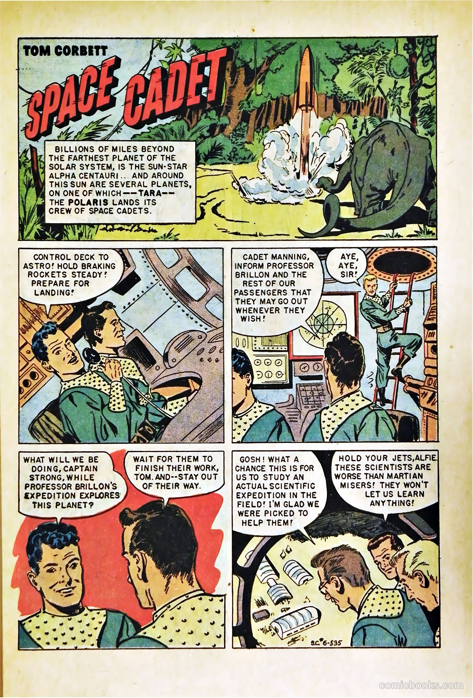 Tom Corbett Space Cadet #6 — page 3 of 36