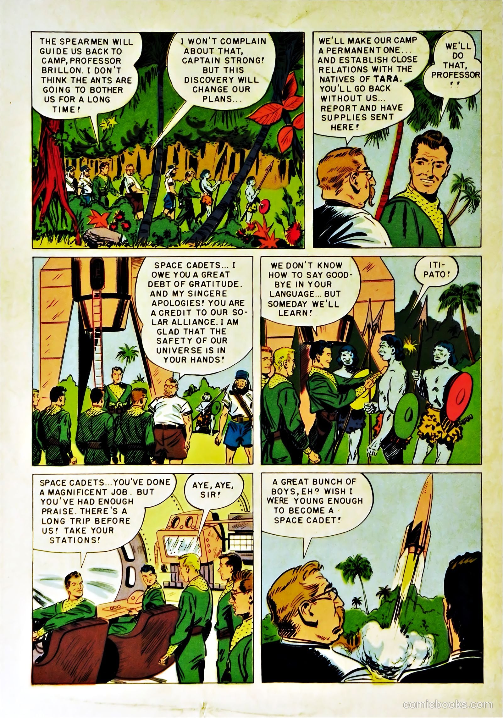 Tom Corbett Space Cadet #6 — page 36 of 36