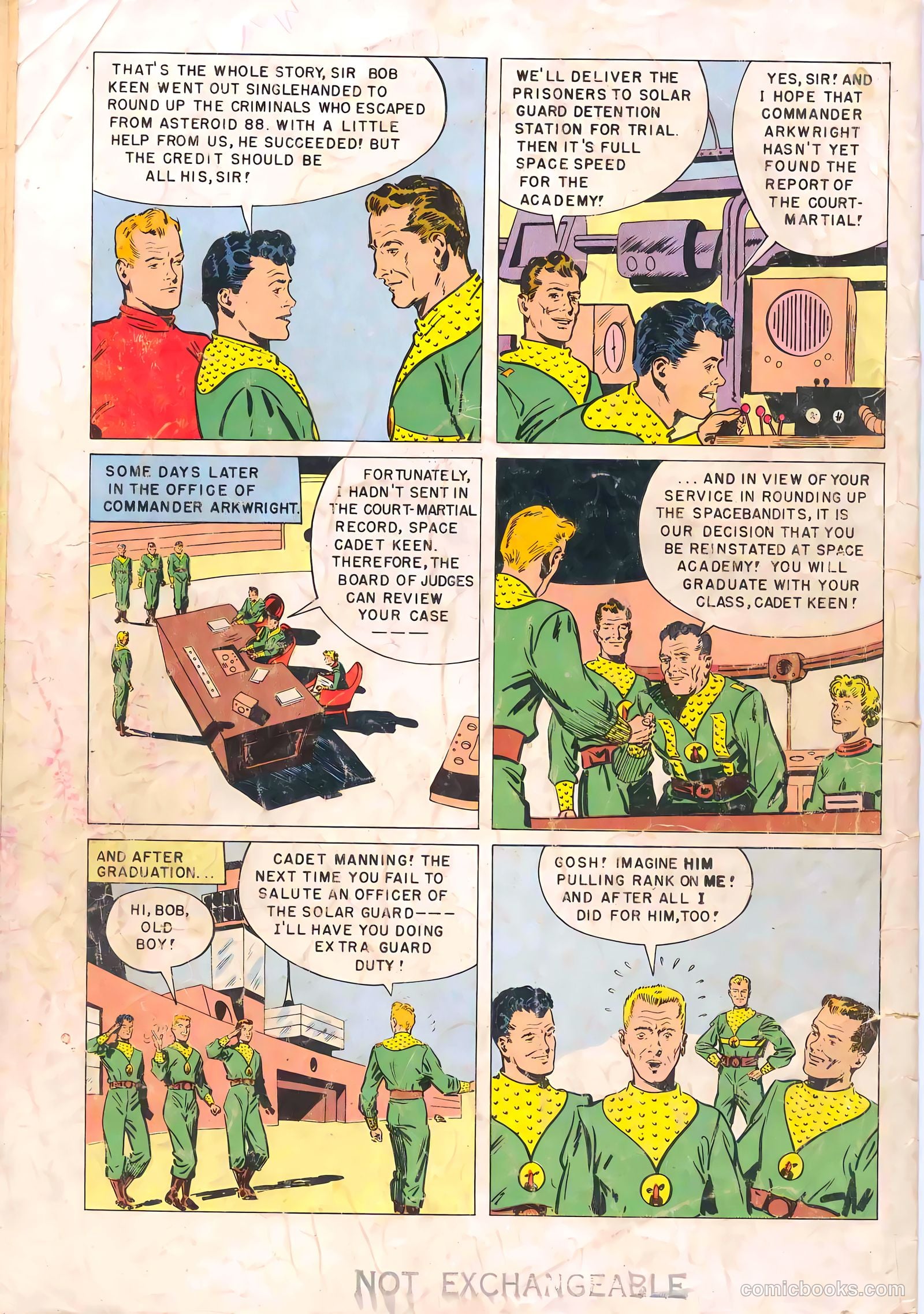 Tom Corbett Space Cadet #7 — page 36 of 36