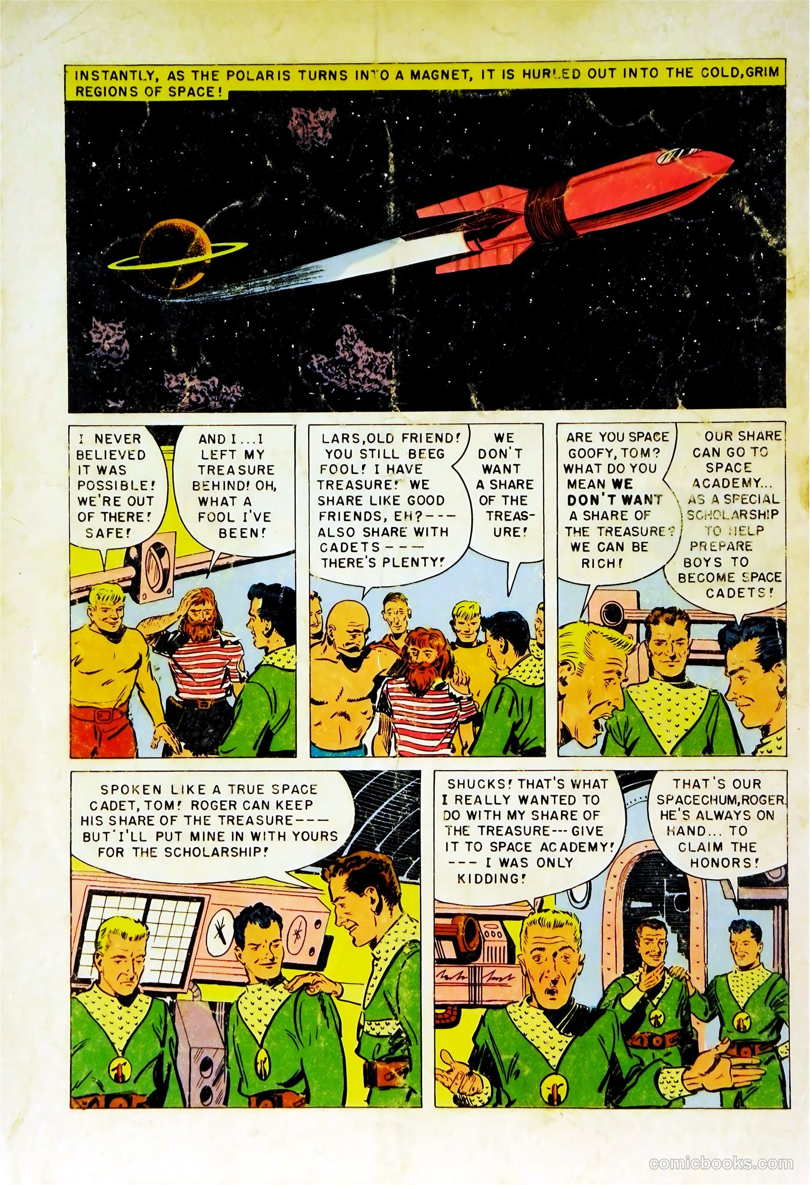 Tom Corbett Space Cadet #8 — page 36 of 36