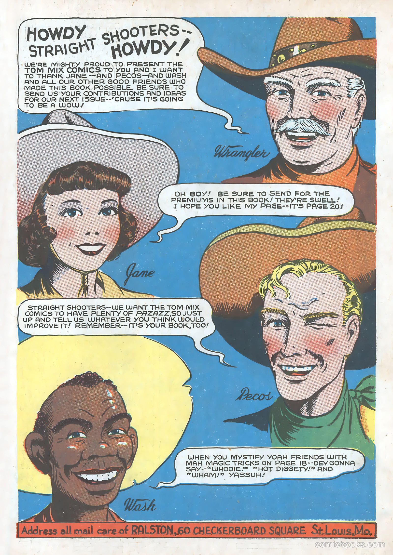 Tom Mix Comics #1 — page 3 of 34