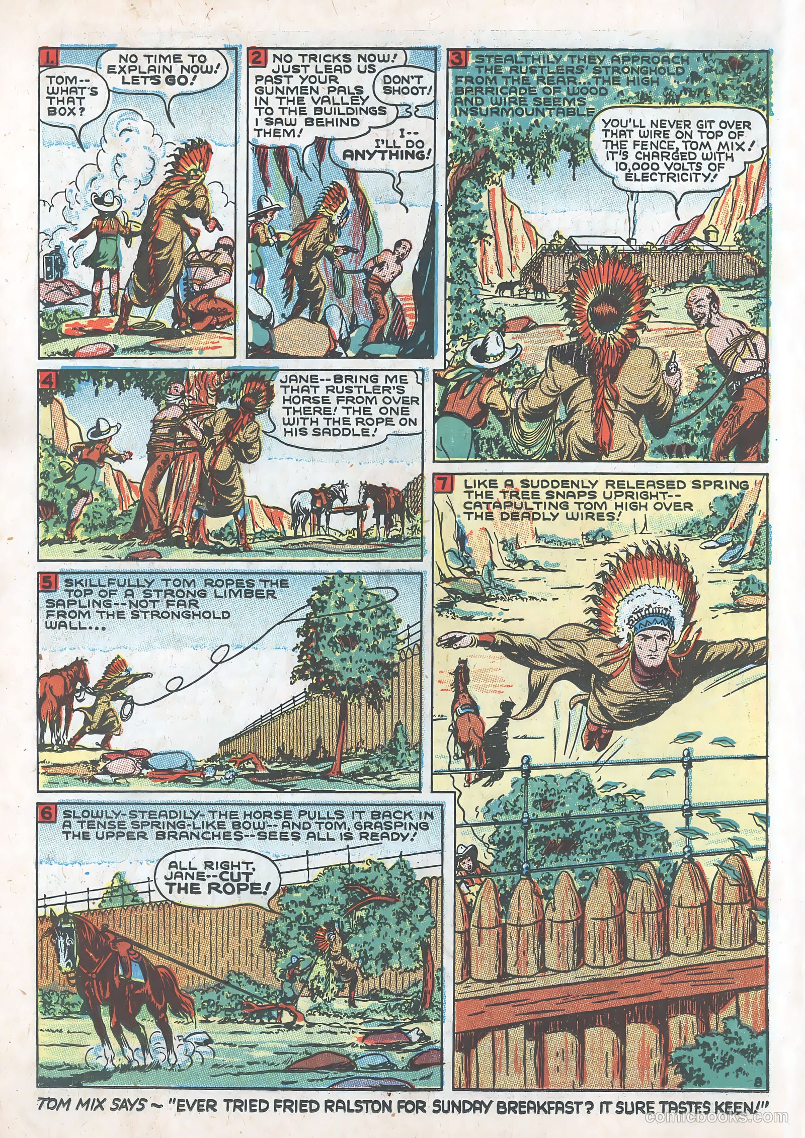Tom Mix Comics #1 — page 10 of 34
