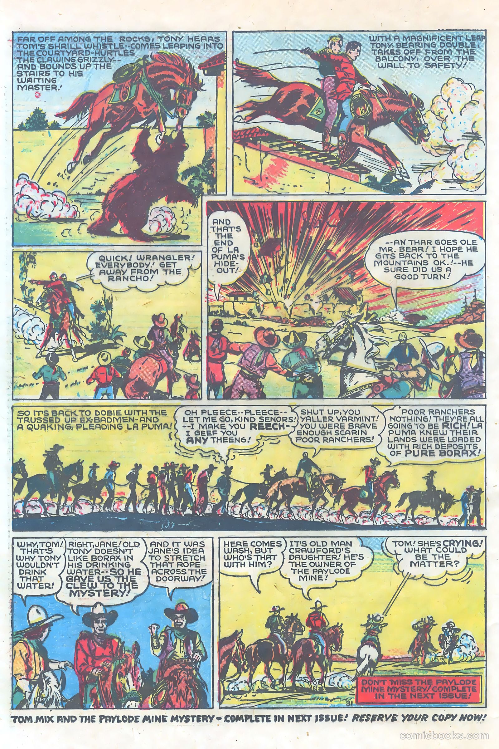 Tom Mix Comics #2 — page 31 of 35