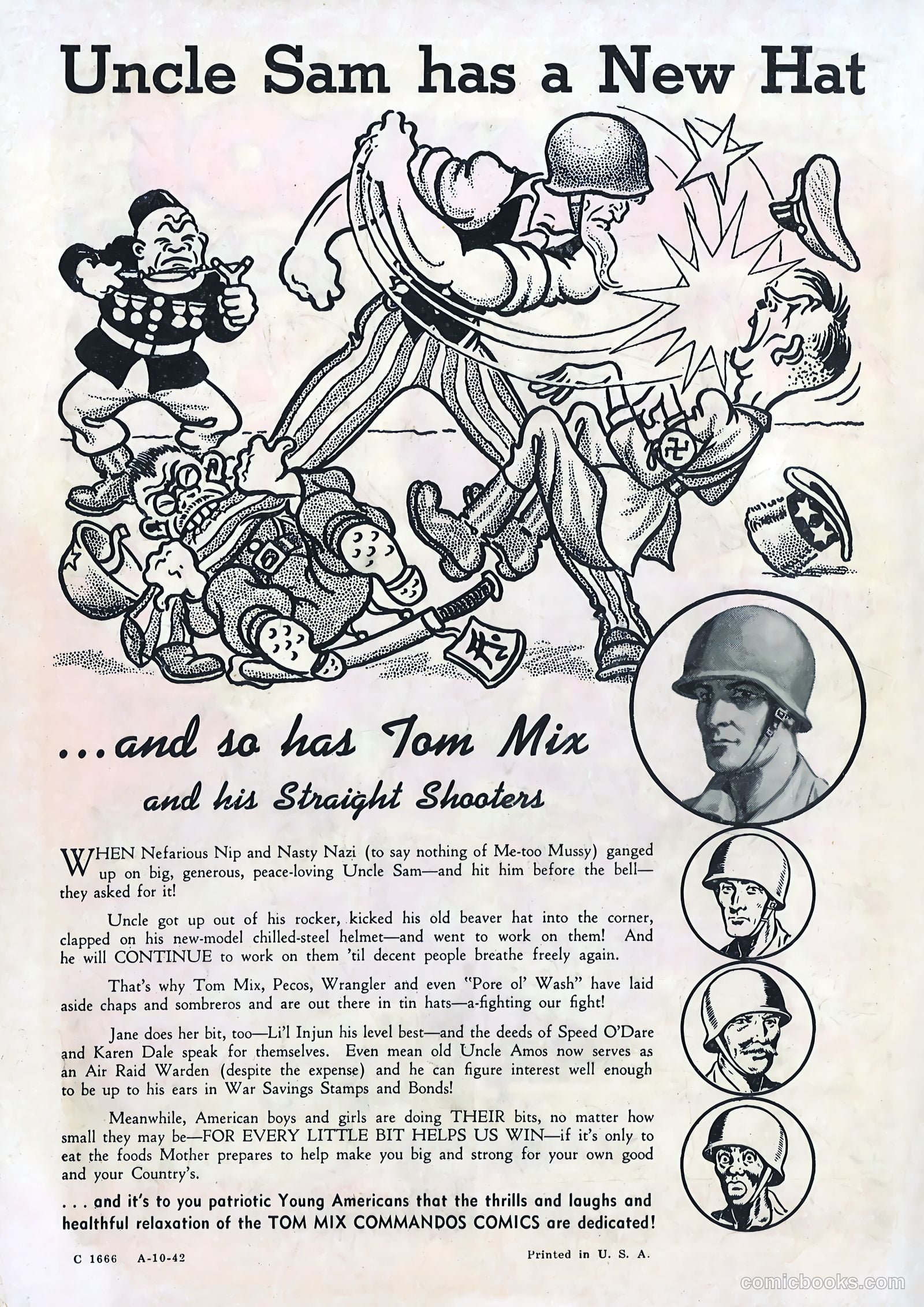 Tom Mix Commandos Comics #11 — page 2 of 35