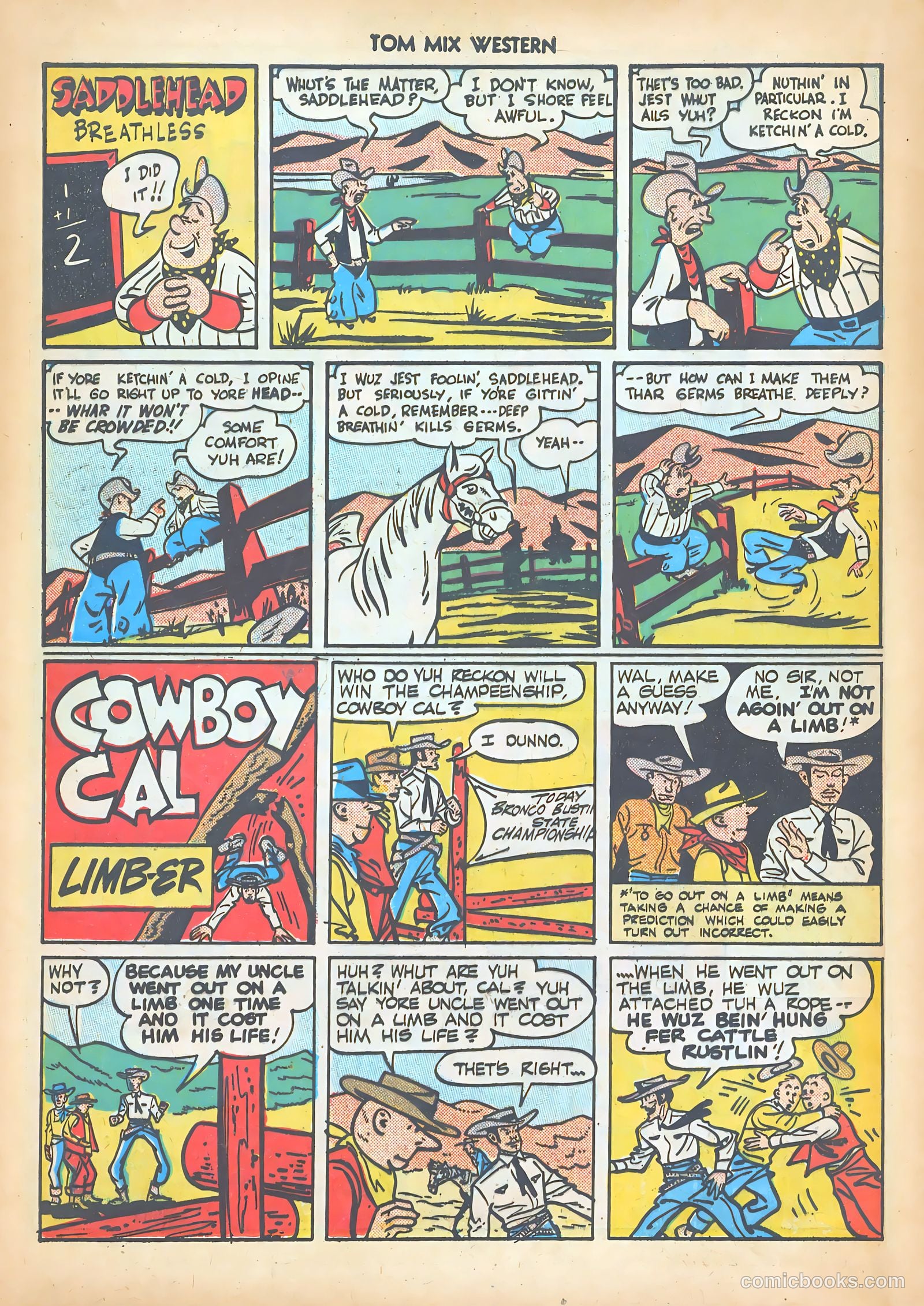 Tom Mix Western #14 — page 40 of 52