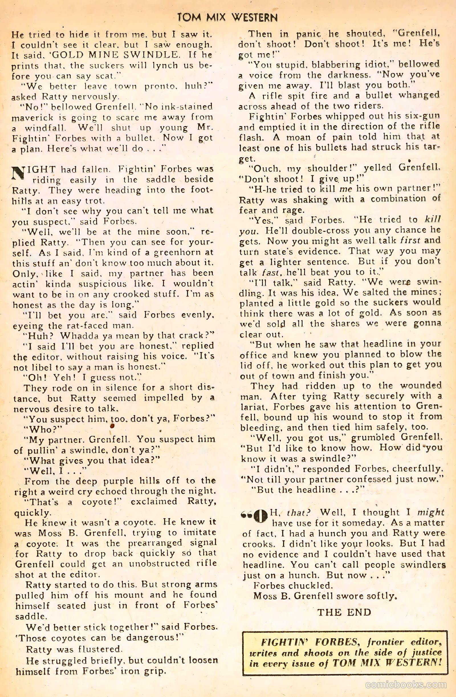 Tom Mix Western #17 — page 29 of 52