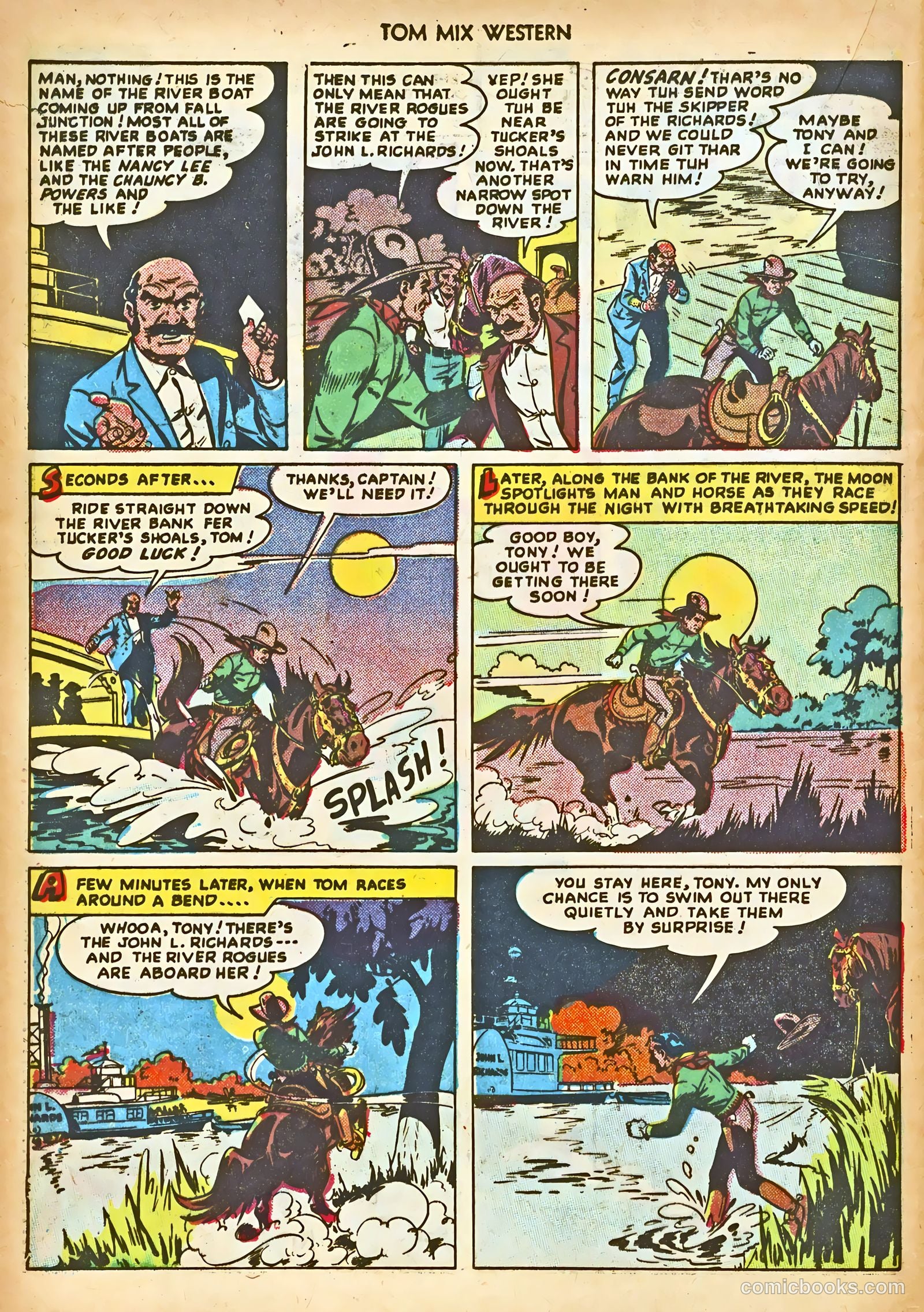 Tom Mix Western #17 — page 36 of 52