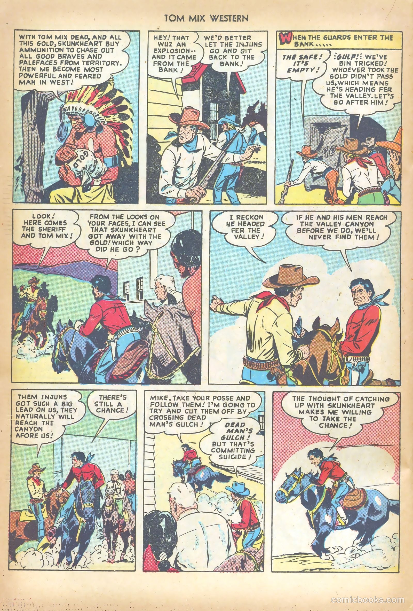 Tom Mix Western #18 — page 22 of 36