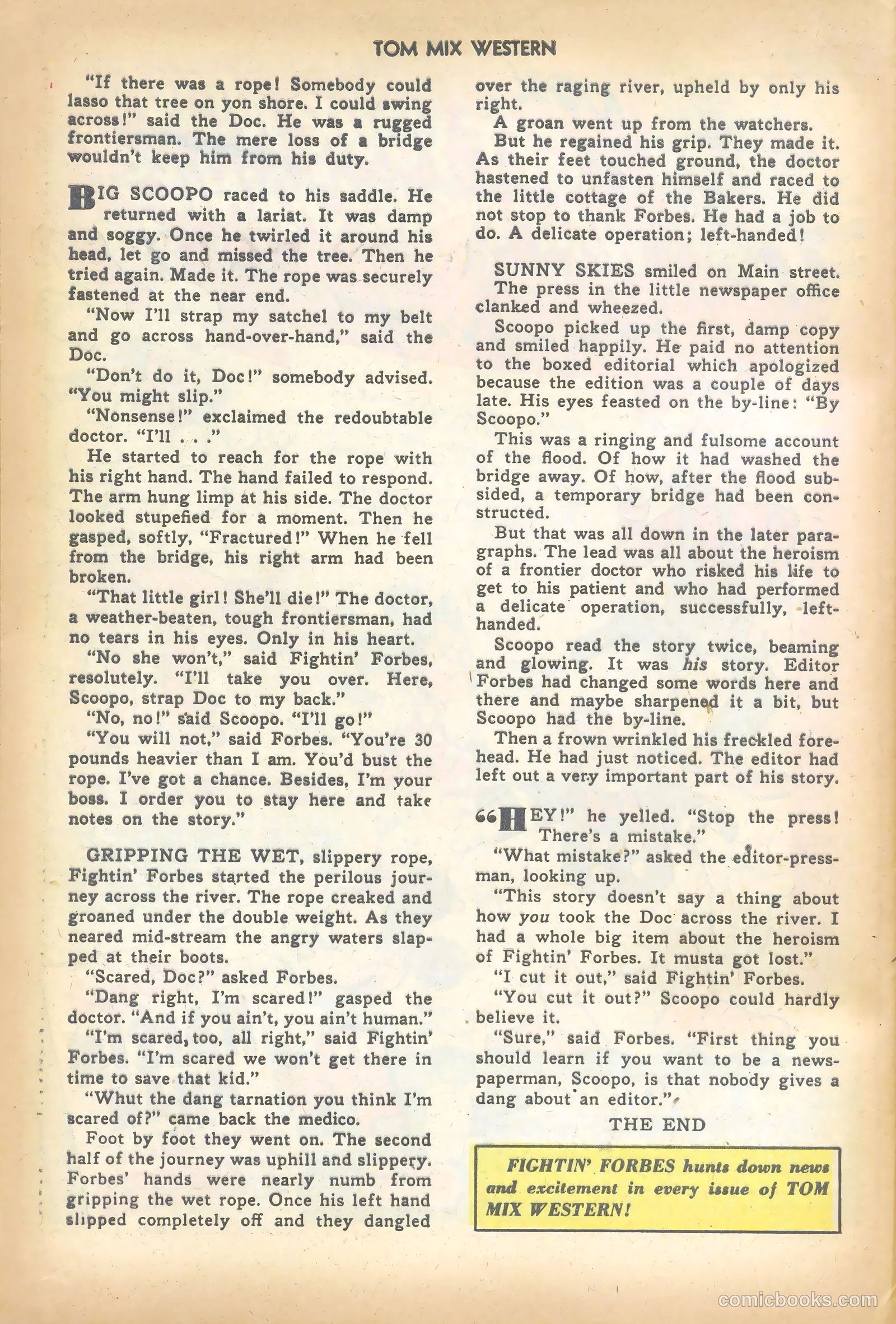 Tom Mix Western #18 — page 28 of 36