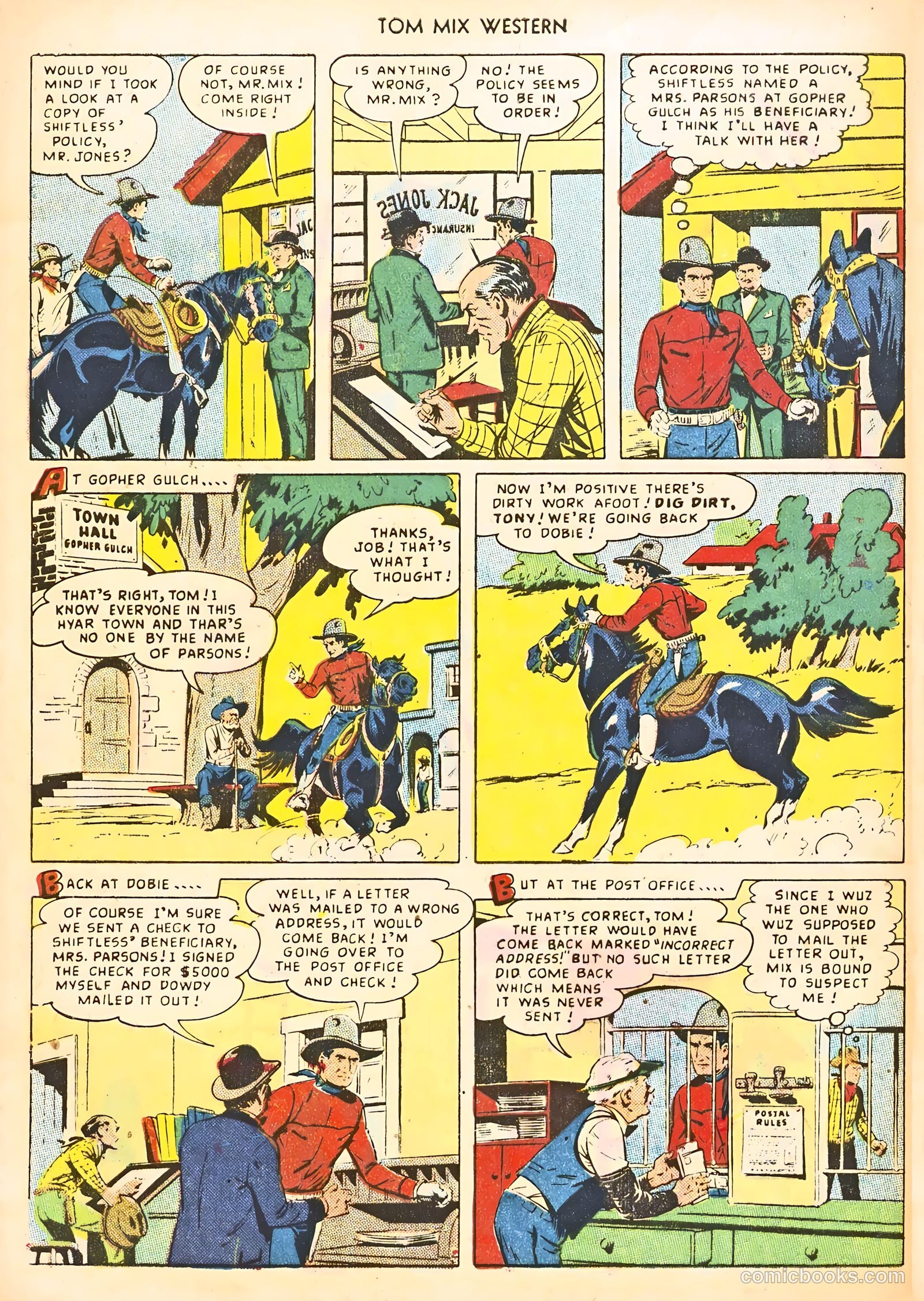 Tom Mix Western #21 — page 48 of 52