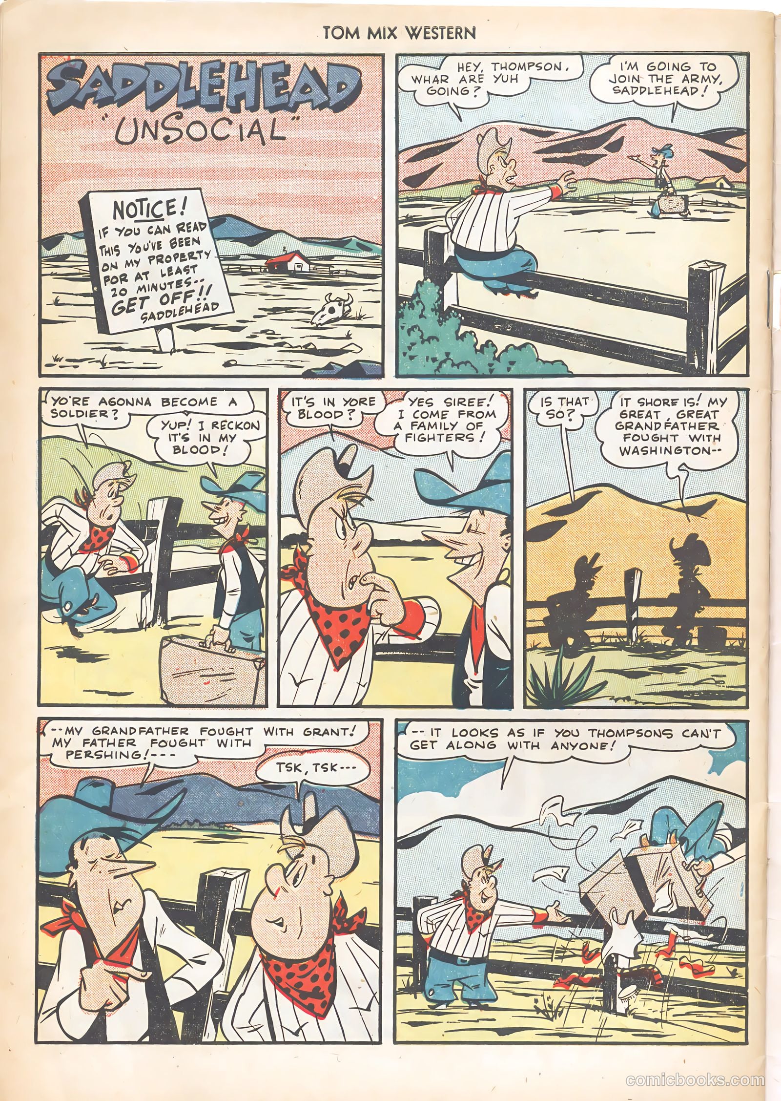 Tom Mix Western #26 — page 34 of 36