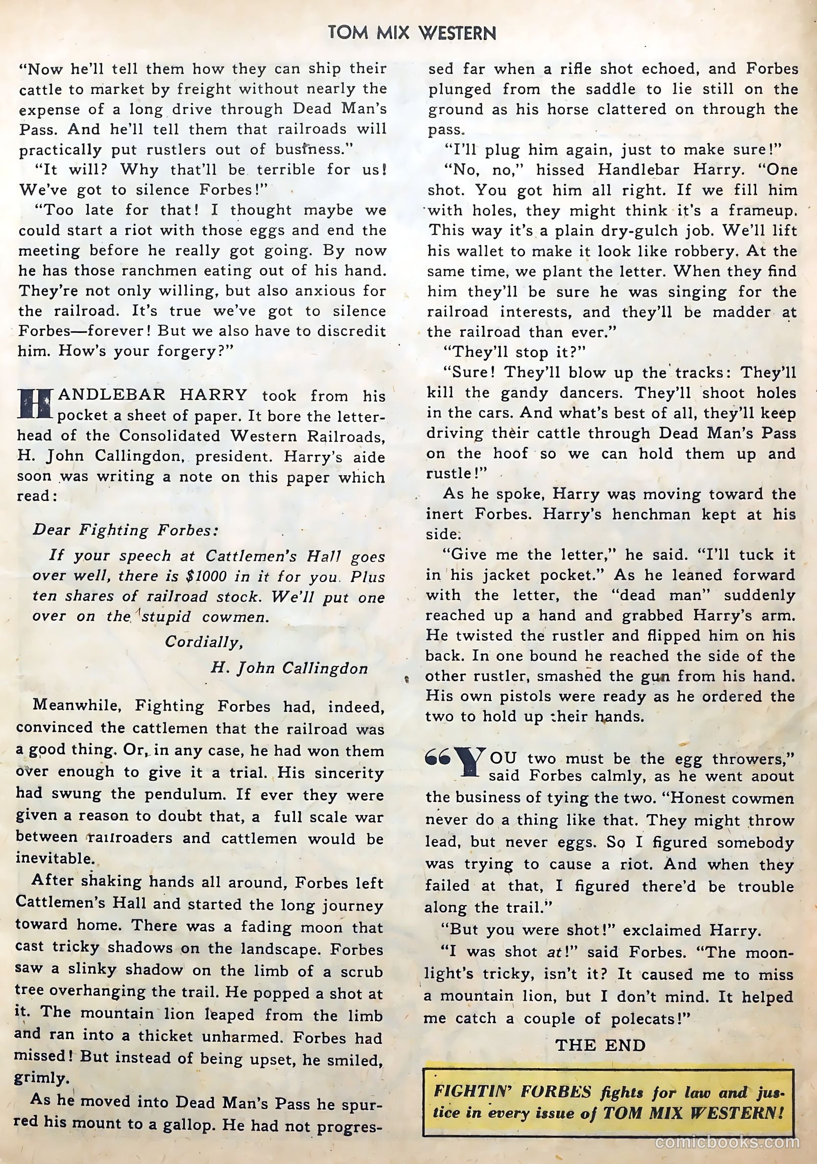 Tom Mix Western #27 — page 21 of 52