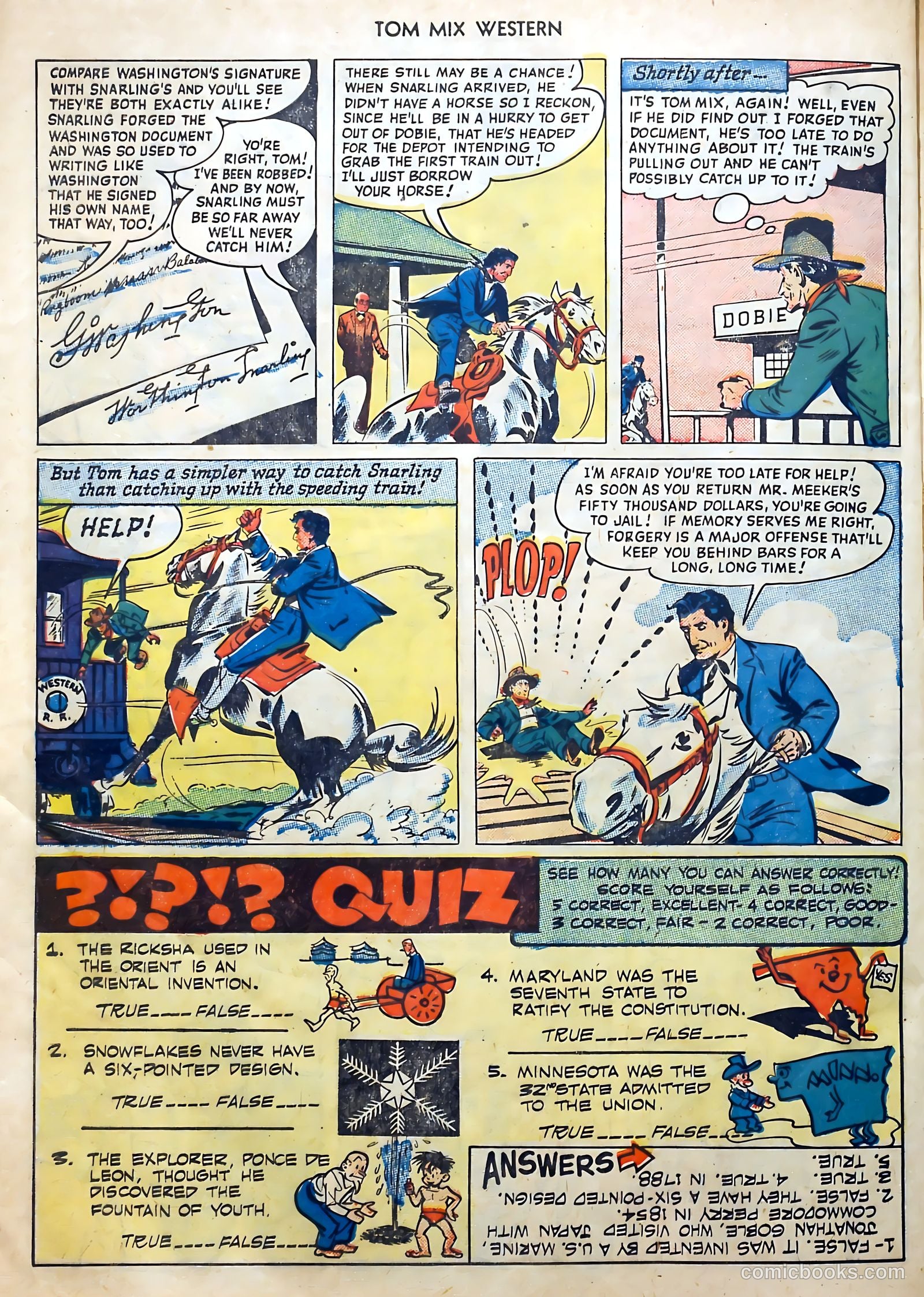 Tom Mix Western #27 — page 32 of 52
