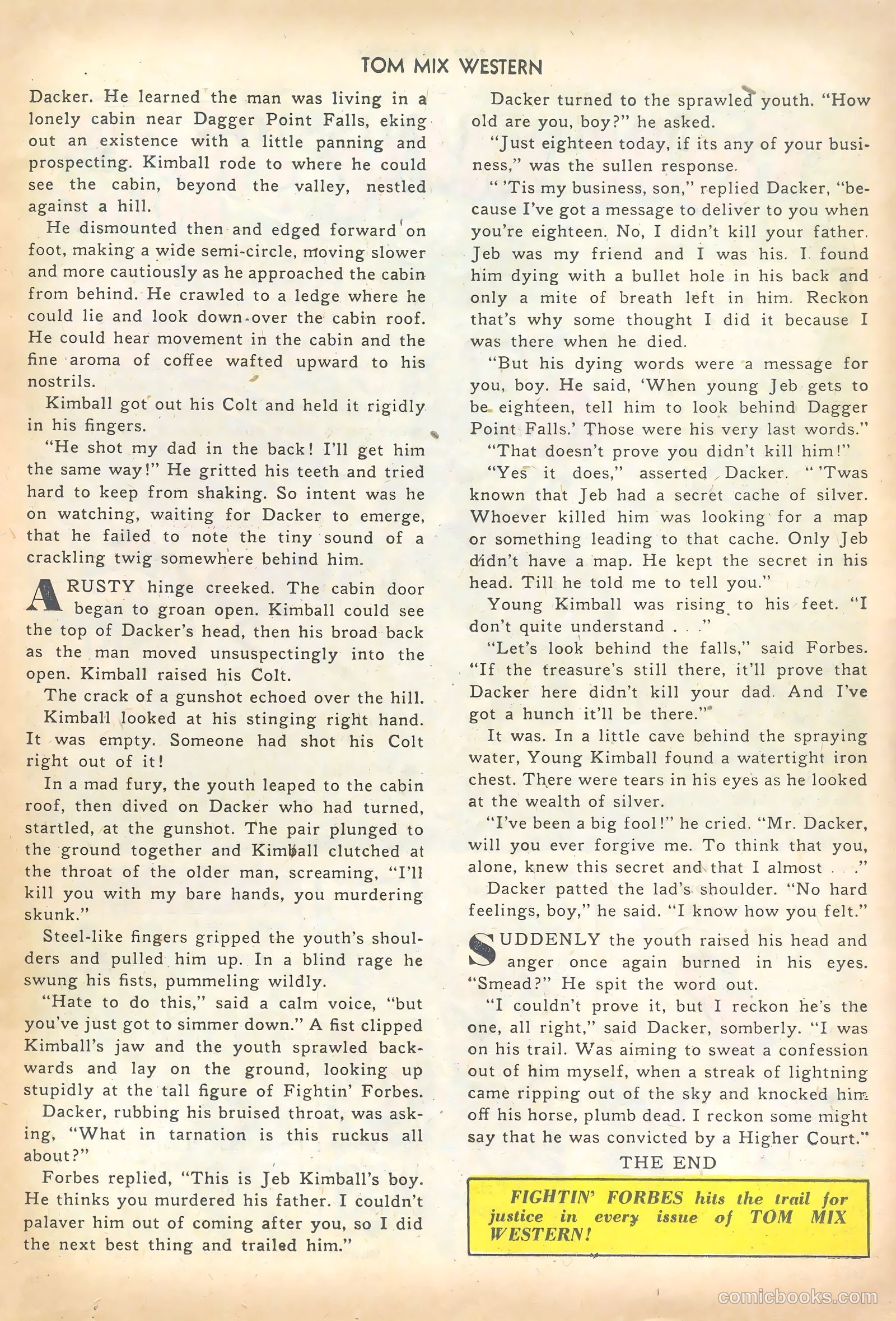 Tom Mix Western #28 — page 25 of 52
