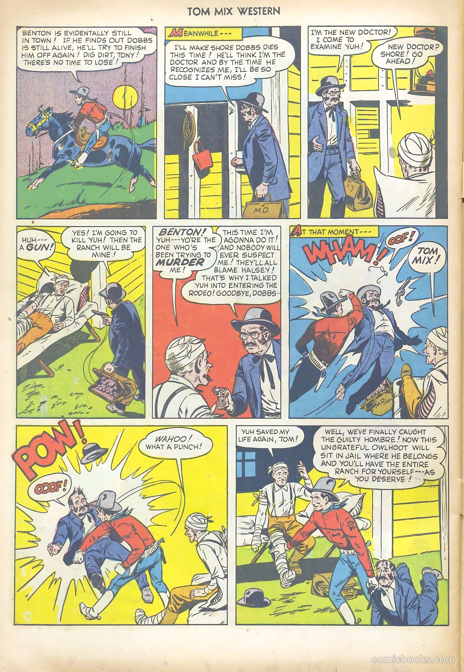 Tom Mix Western #30 — page 32 of 36