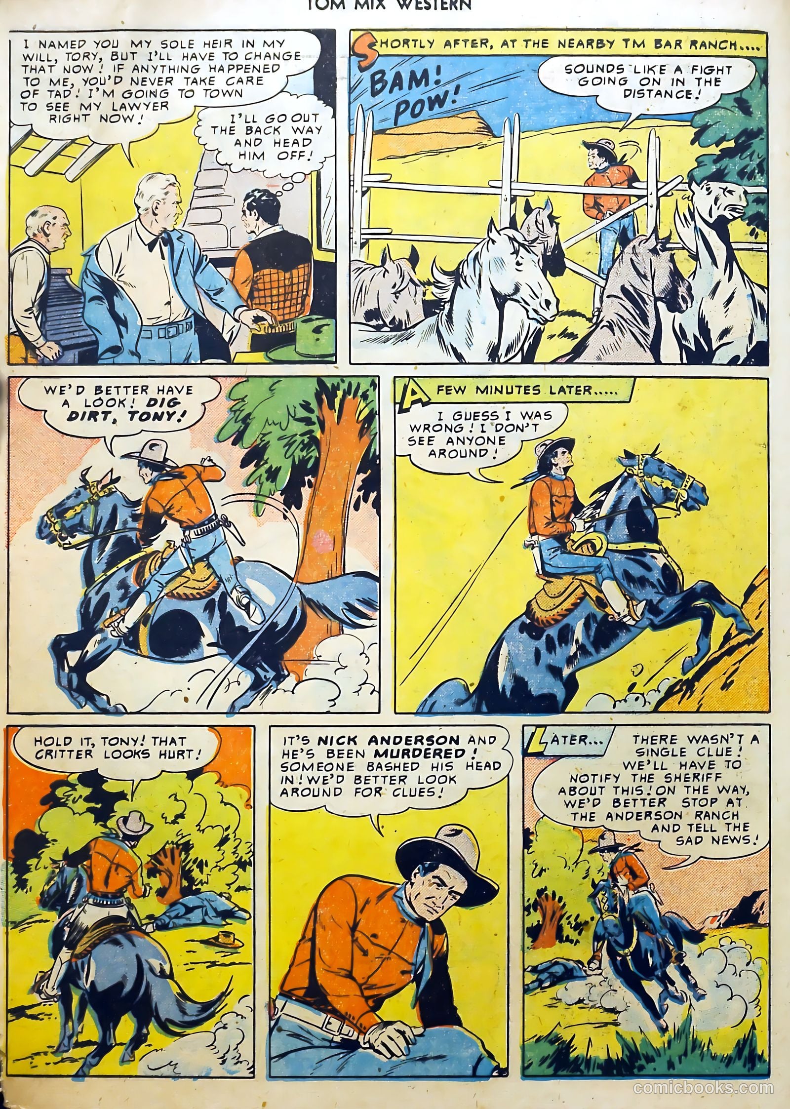Tom Mix Western #31 — page 21 of 53
