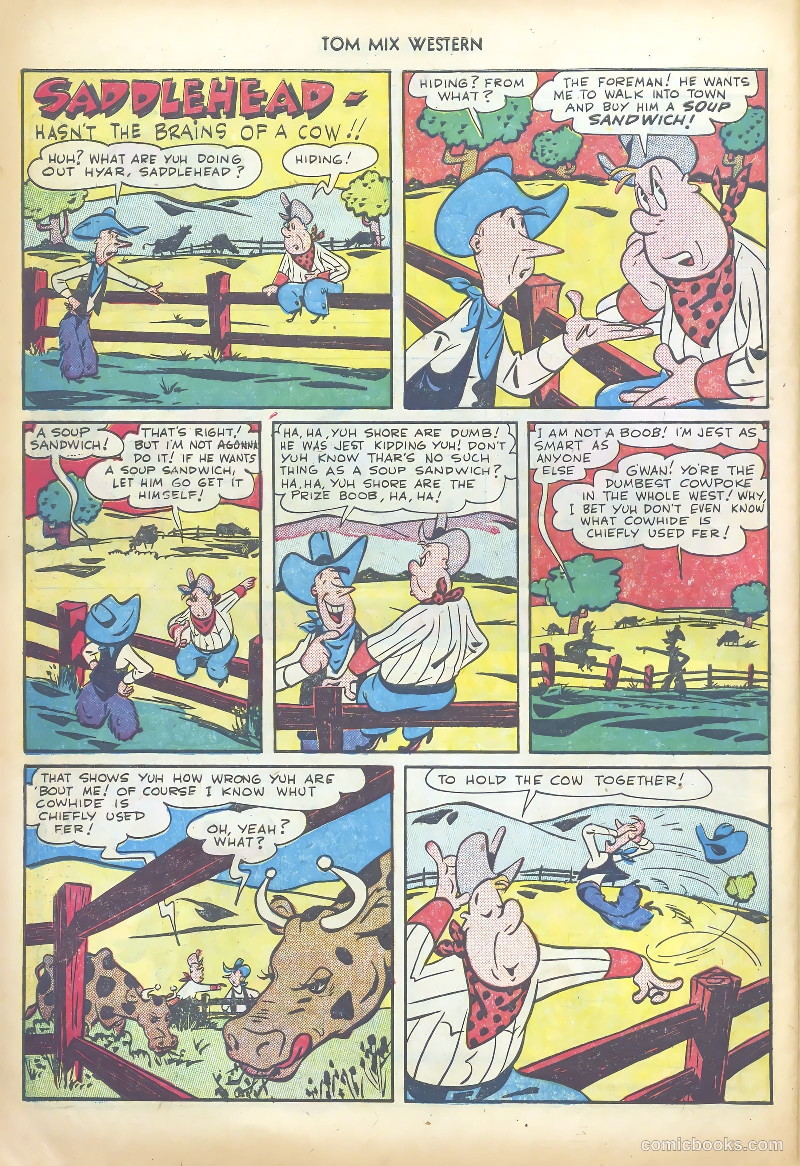 Tom Mix Western #32 — page 34 of 52