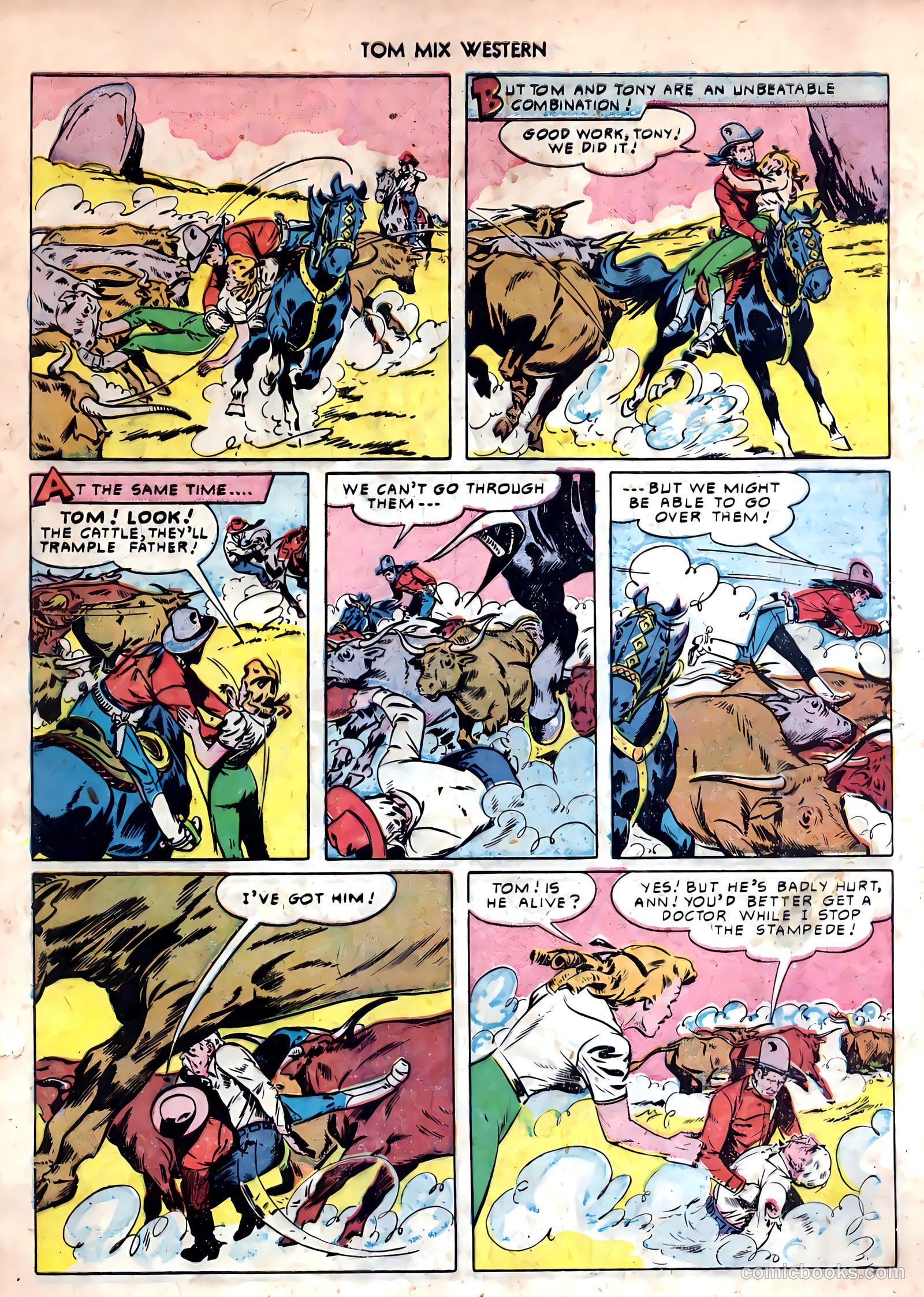 Tom Mix Western #33 — page 21 of 54
