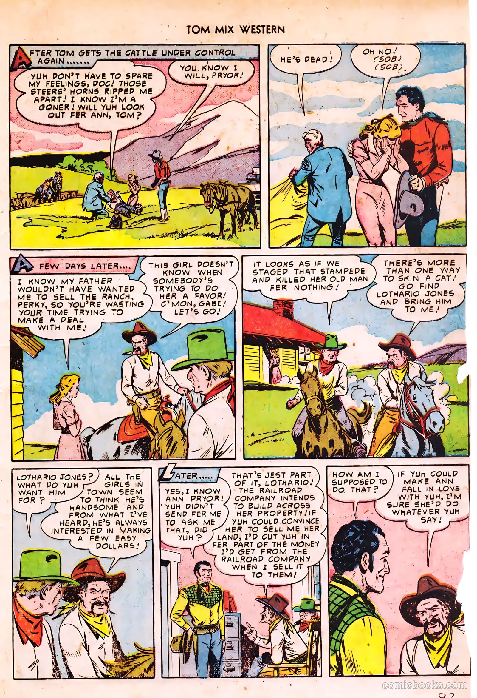 Tom Mix Western #33 — page 22 of 54