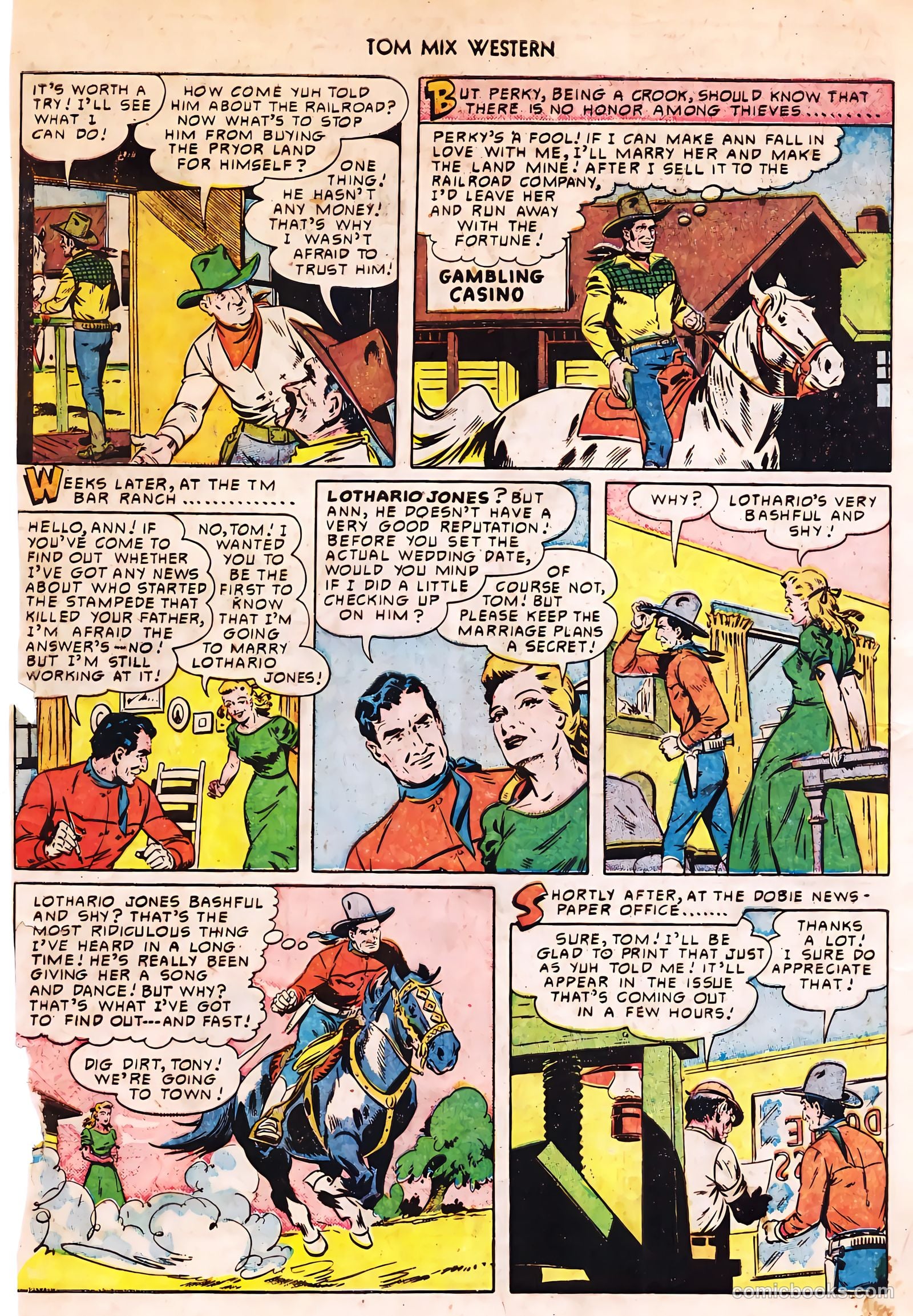 Tom Mix Western #33 — page 23 of 54