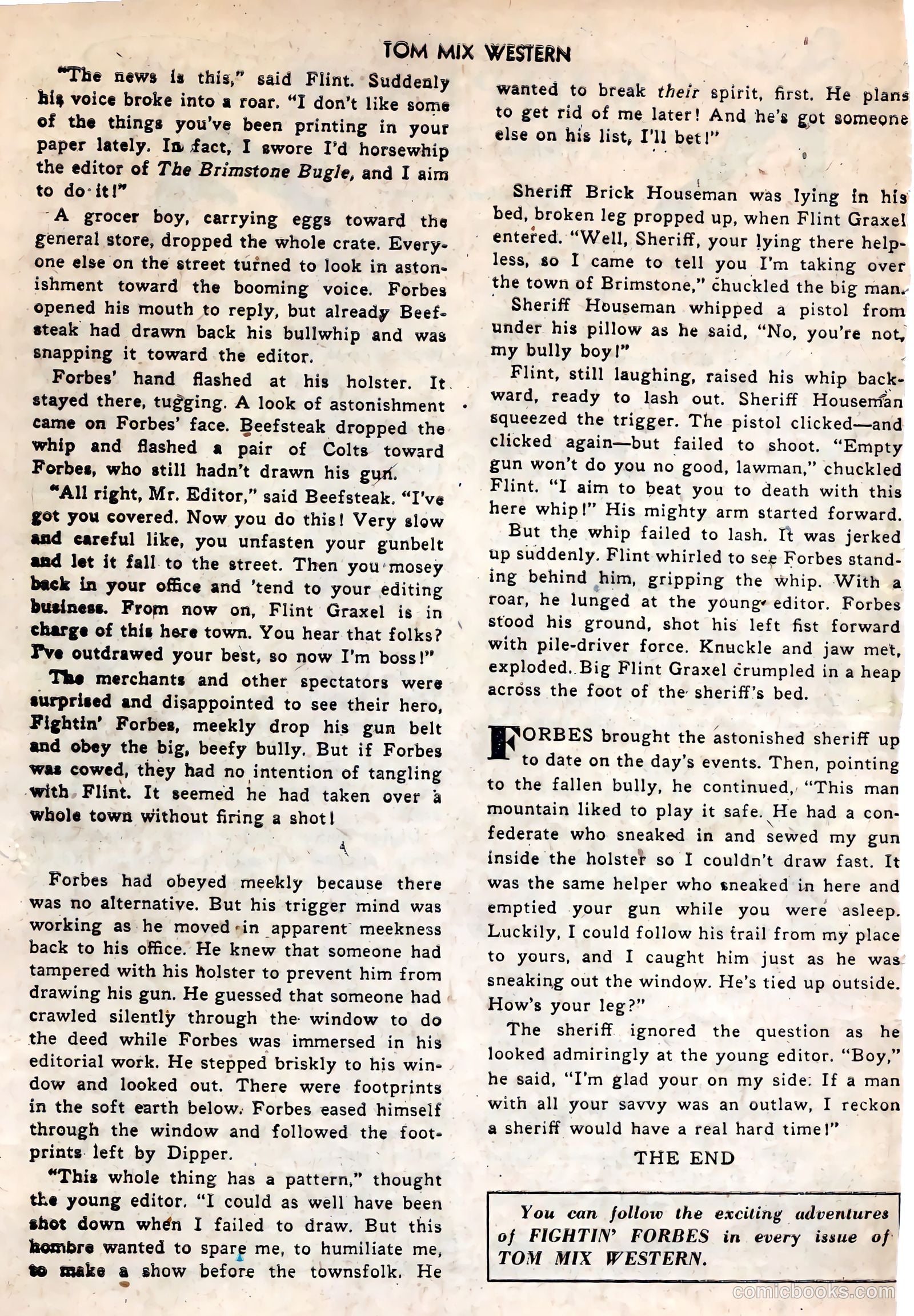 Tom Mix Western #33 — page 35 of 54