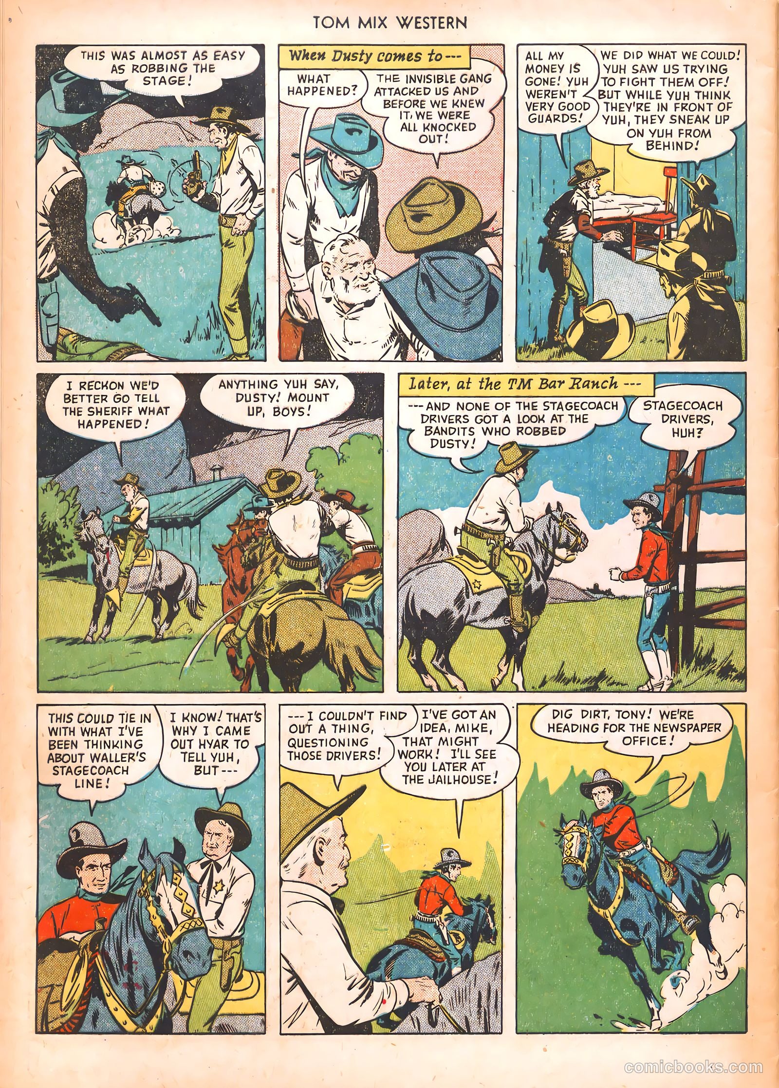 Tom Mix Western #34 — page 32 of 36