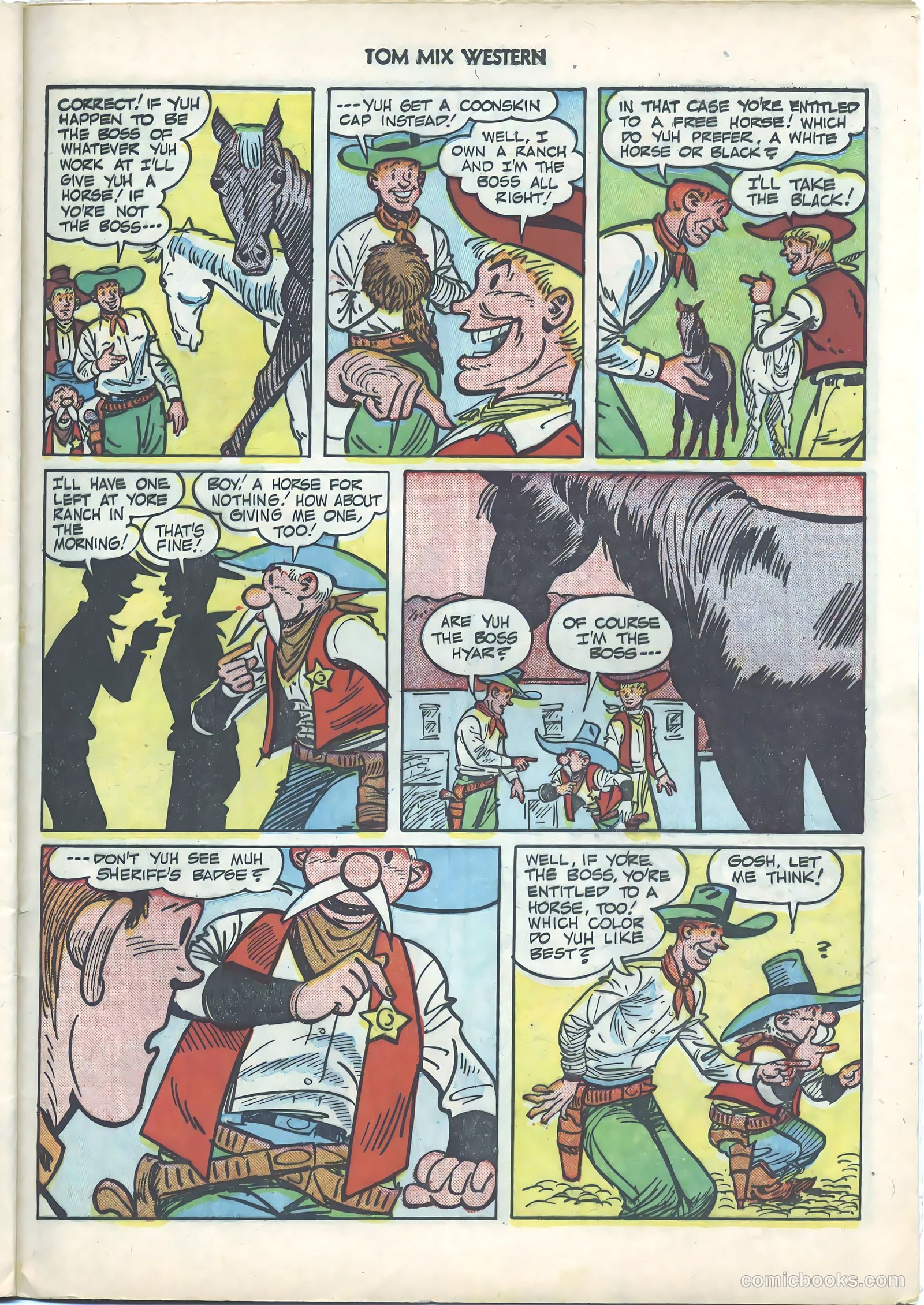 Tom Mix Western #38 — page 25 of 36