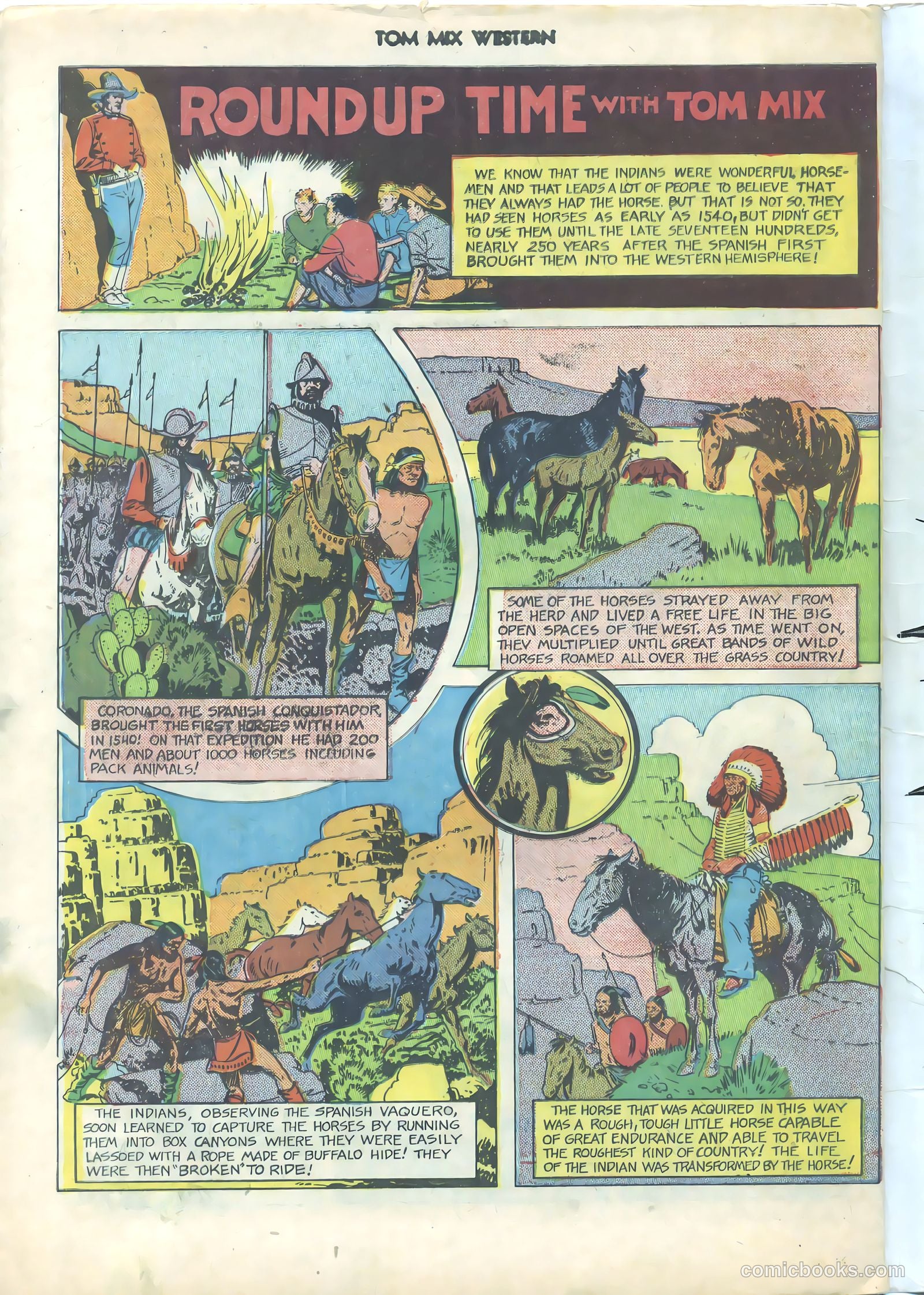 Tom Mix Western #38 — page 34 of 36