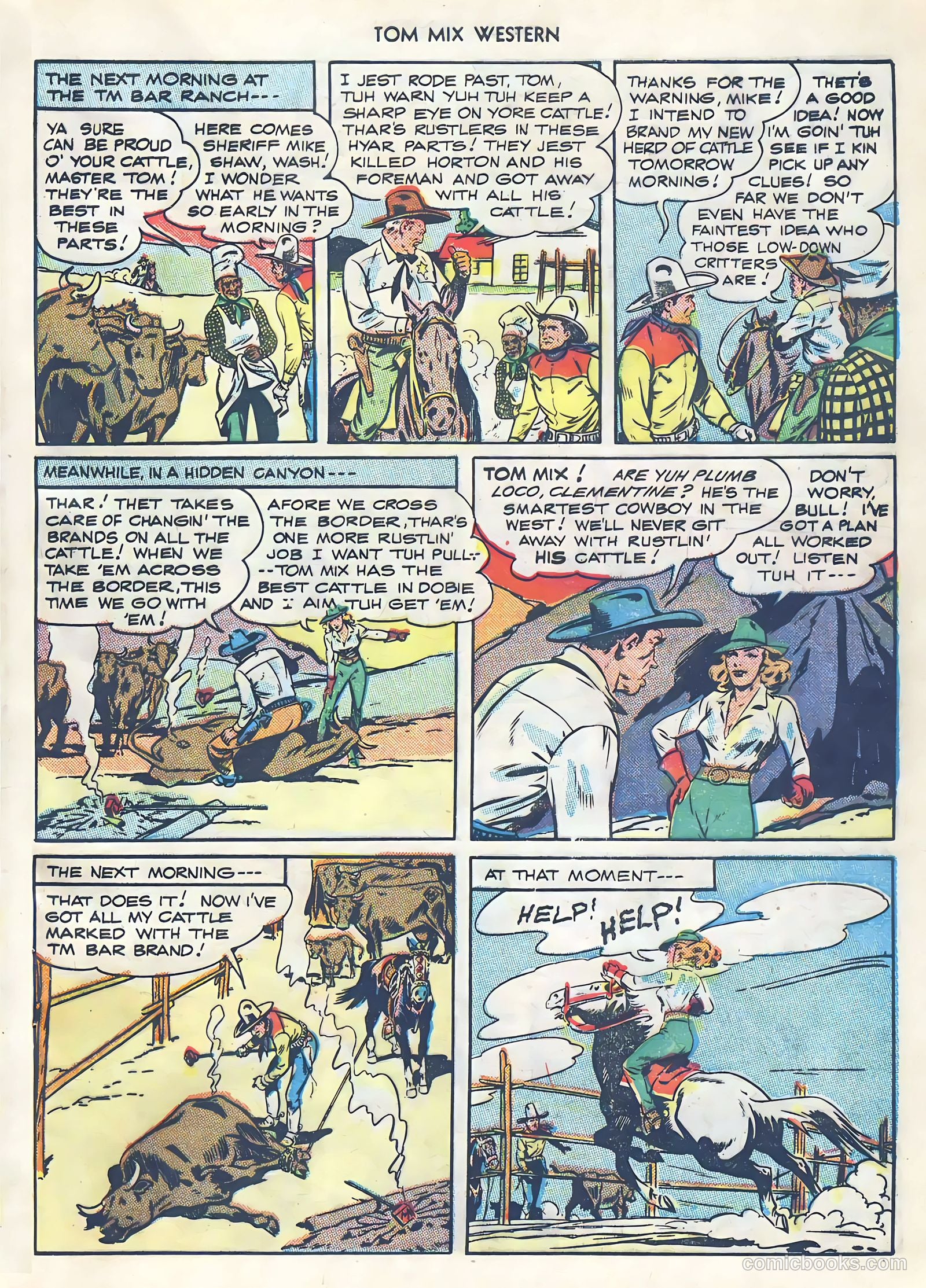 Tom Mix Western #4 — page 33 of 52