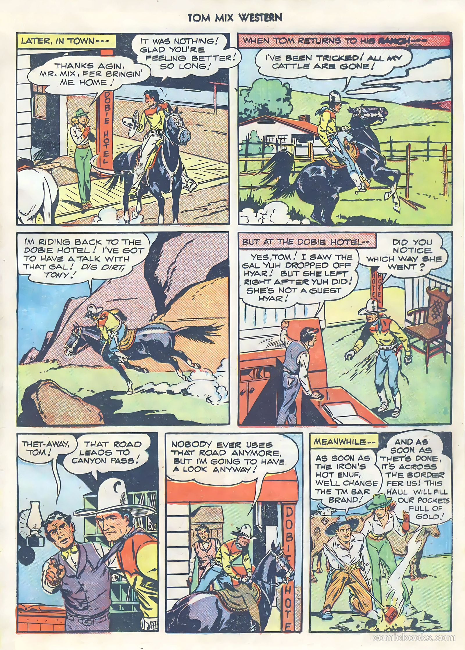 Tom Mix Western #4 — page 35 of 52