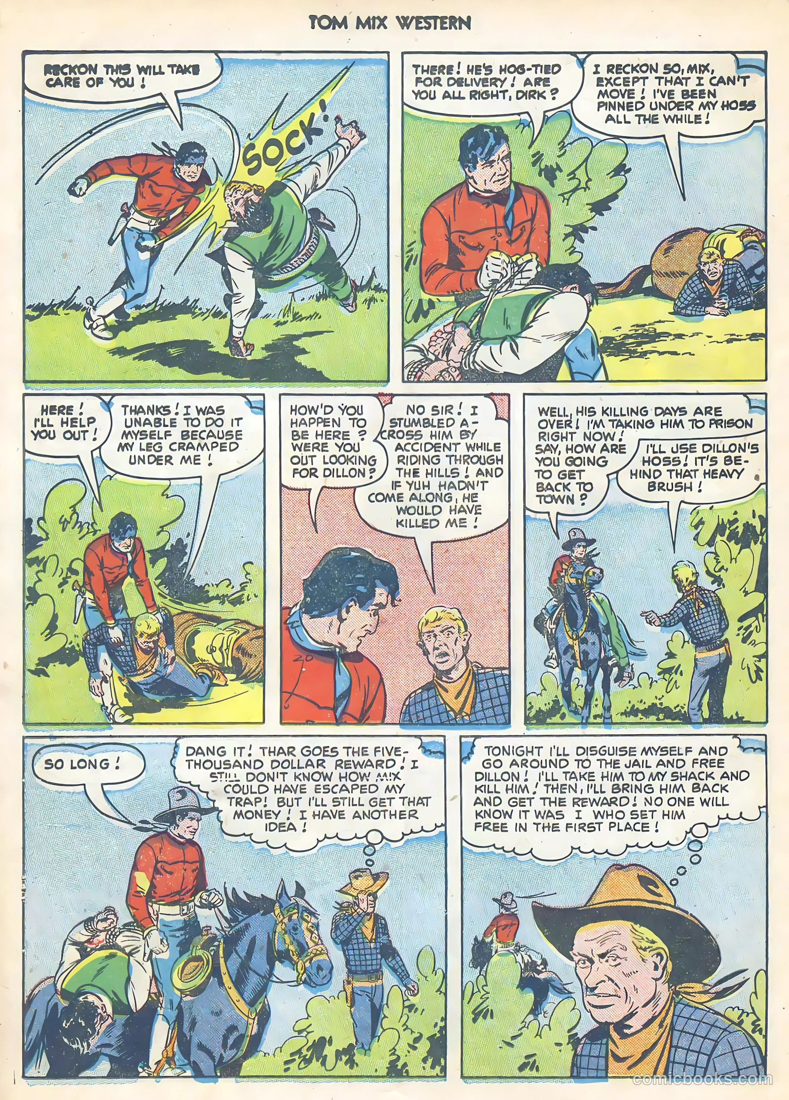 Tom Mix Western #41 — page 22 of 36