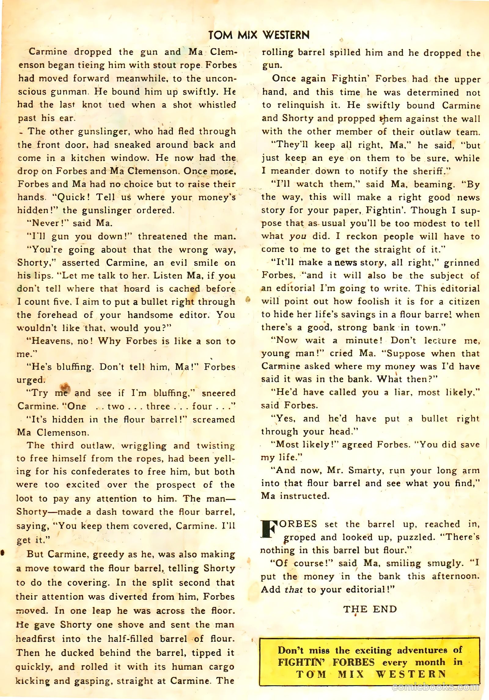 Tom Mix Western #44 — page 25 of 33